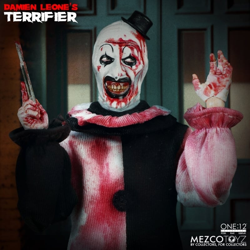 メズコ ワン12コレクティブ Terrifier テリファー アート・ザ・クラウン 1/12 アクションフィギュア DXエディション 箱入