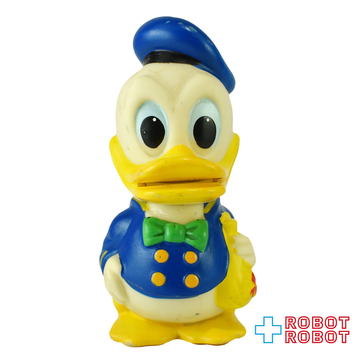 三菱銀行 ディズニー ドナルドダック 緑ネクタイ ソフビフィギュア
