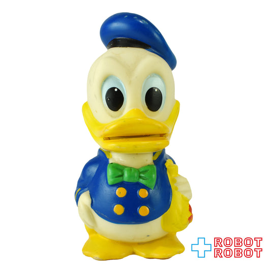 三菱銀行 ディズニー ドナルドダック 緑ネクタイ ソフビフィギュア