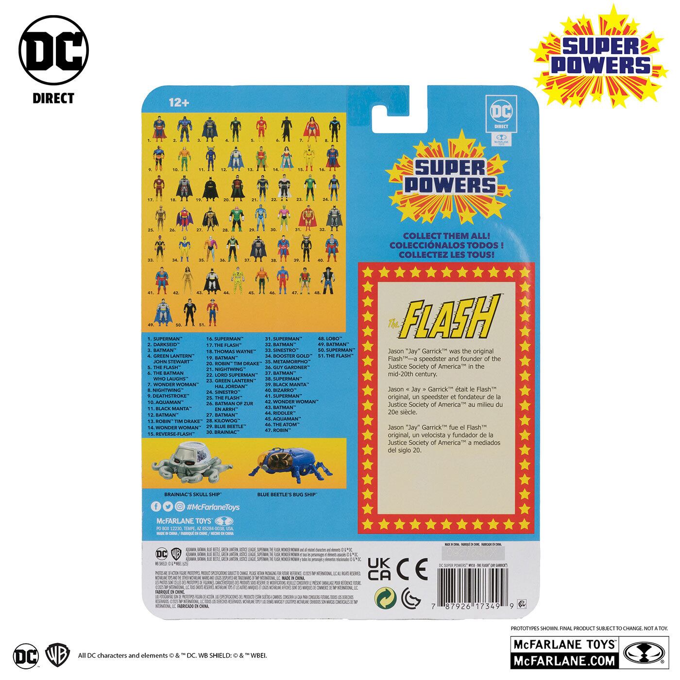 マクファーレン・トイズ DCダイレクト DCスーパーパワーズ #48 フラッシュ (ジェイ・ギャリック) 4インチ アクションフィギュア 国内版 未開封