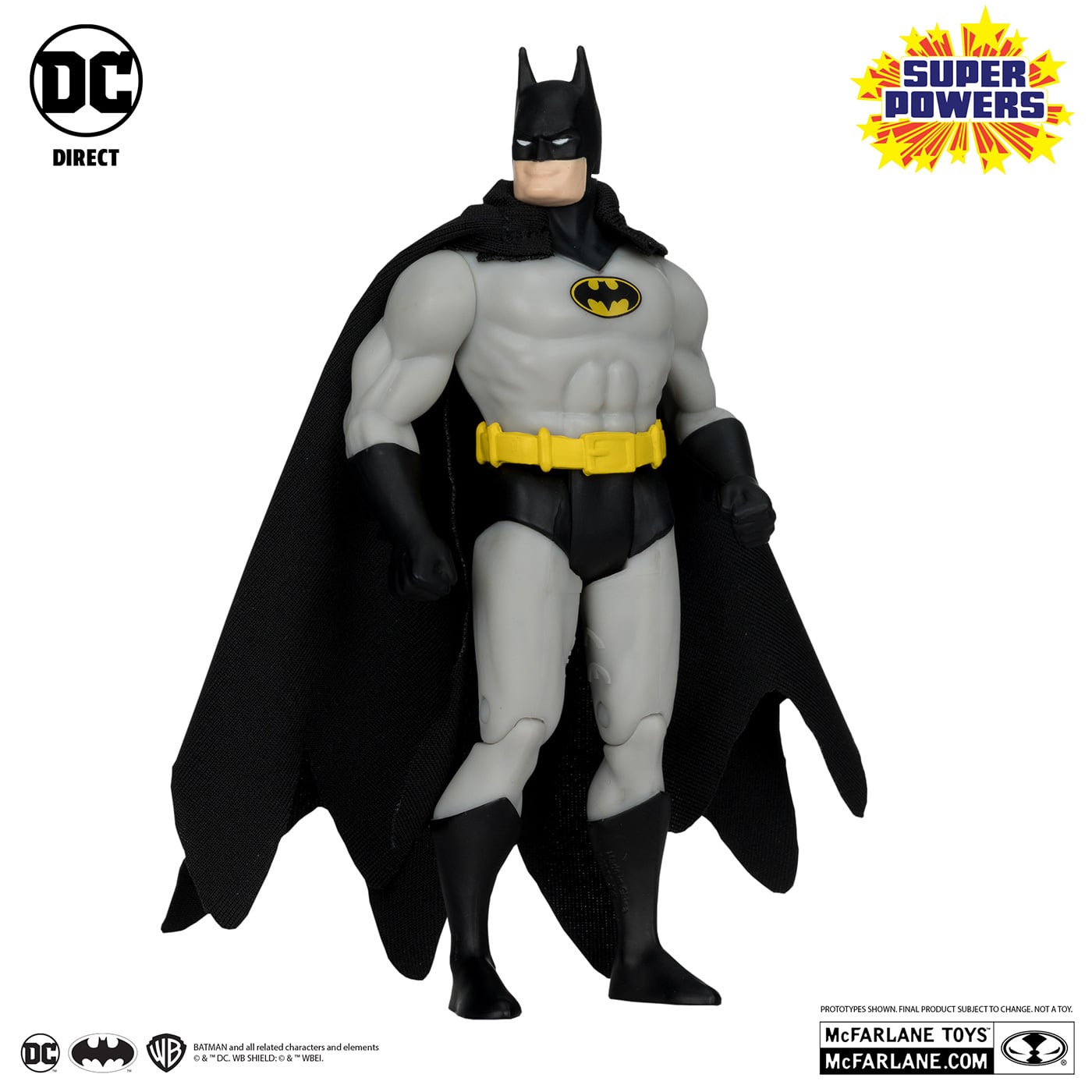 マクファーレン・トイズ DCダイレクト DCスーパーパワーズ #39 バットマン (ブラック＆グレースーツ) 4インチ アクションフィギュア 国内版 未開封