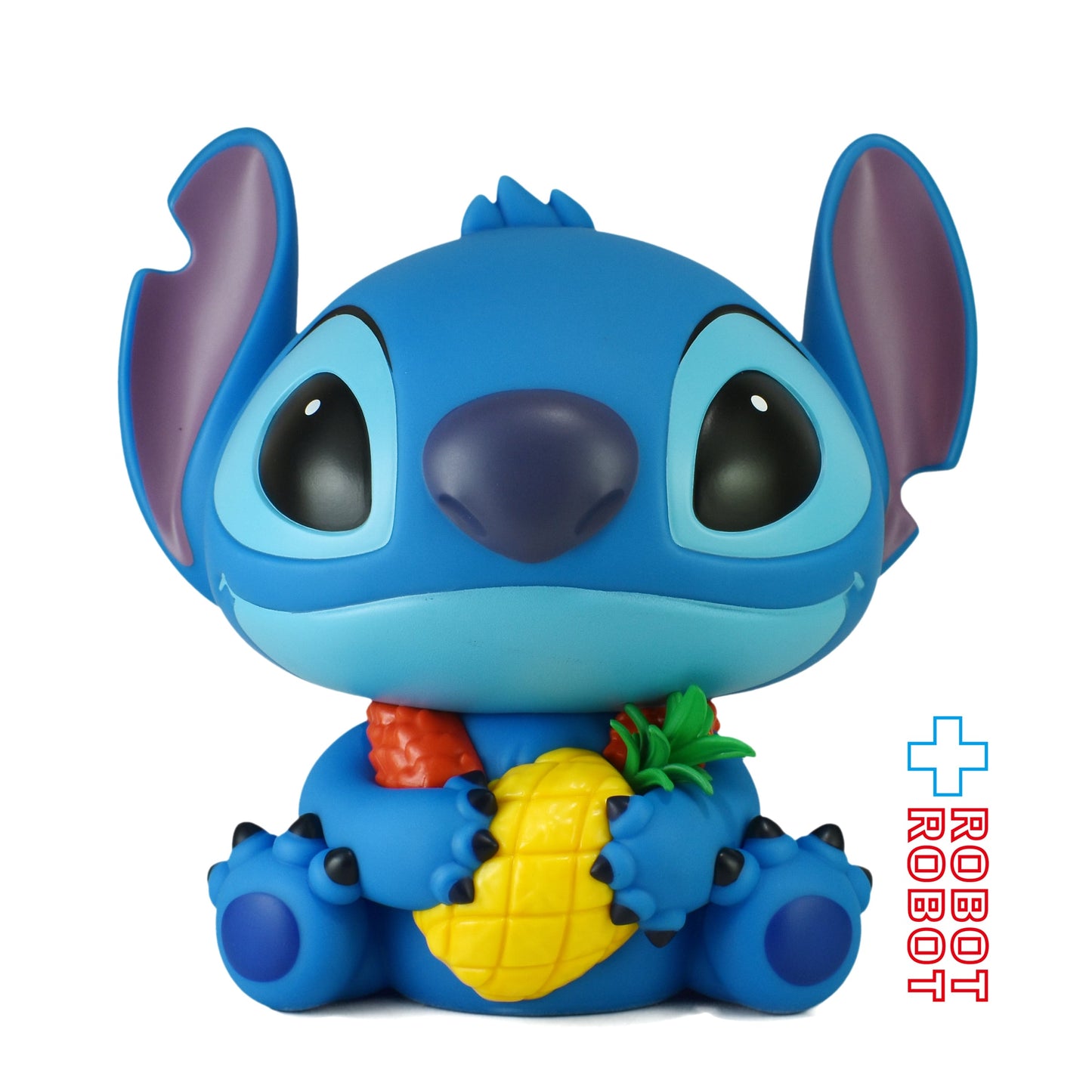 モノグラム ディズニー スティッチ w/パイナップル ソフビ貯金箱