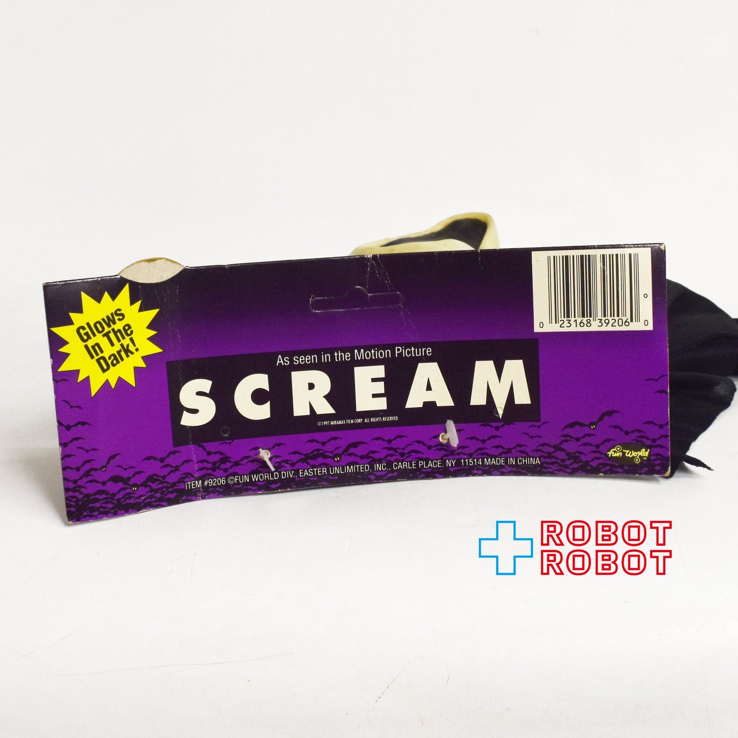 ファンワールド スクリーム ゴーストフェイス 蓄光 シュラウドマスク 紙タグ付き 1997 ※難有り