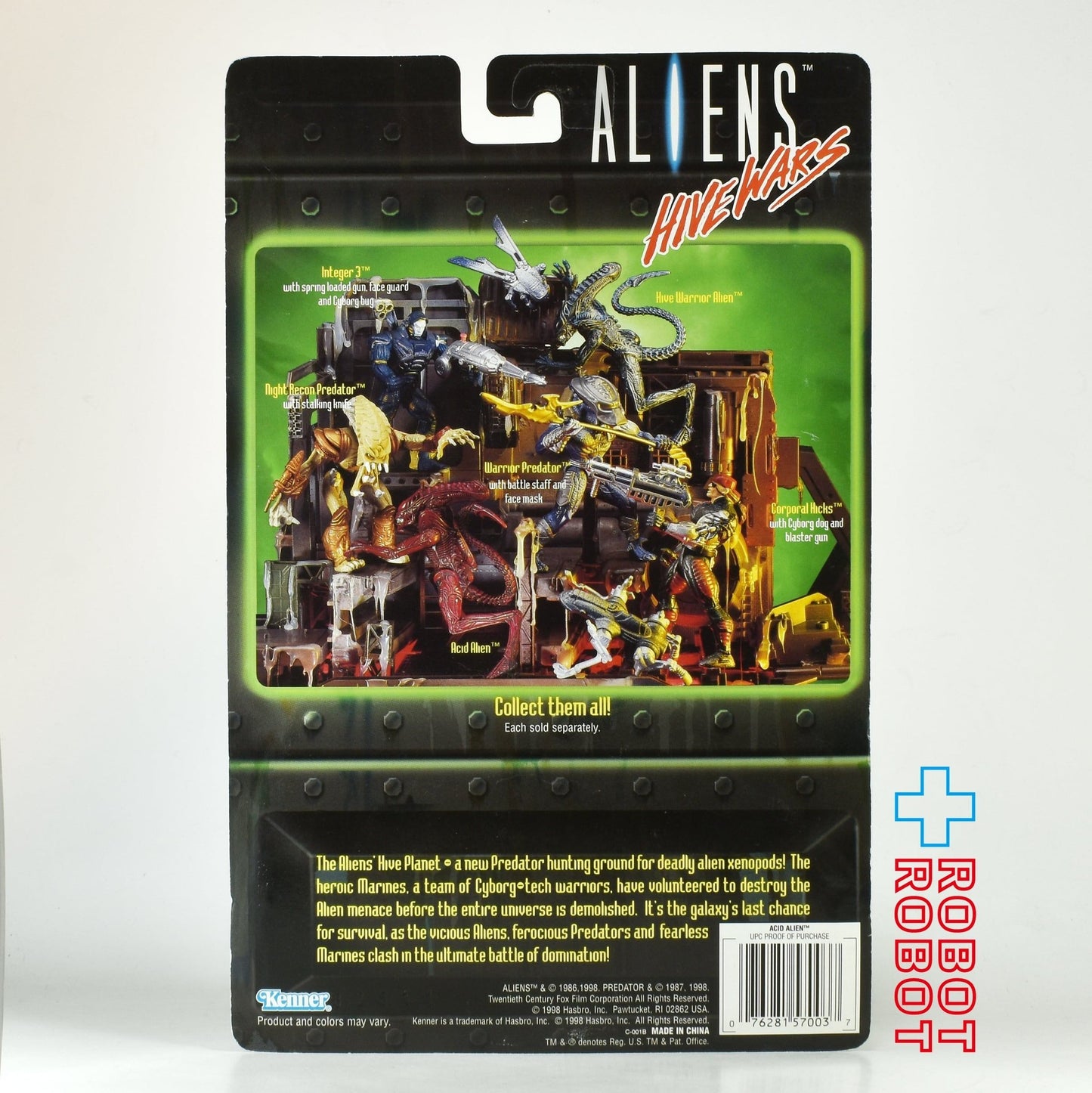ケナー エイリアン ハイヴウォーズ アシッド エイリアン アクションフィギュア 1998 未開封