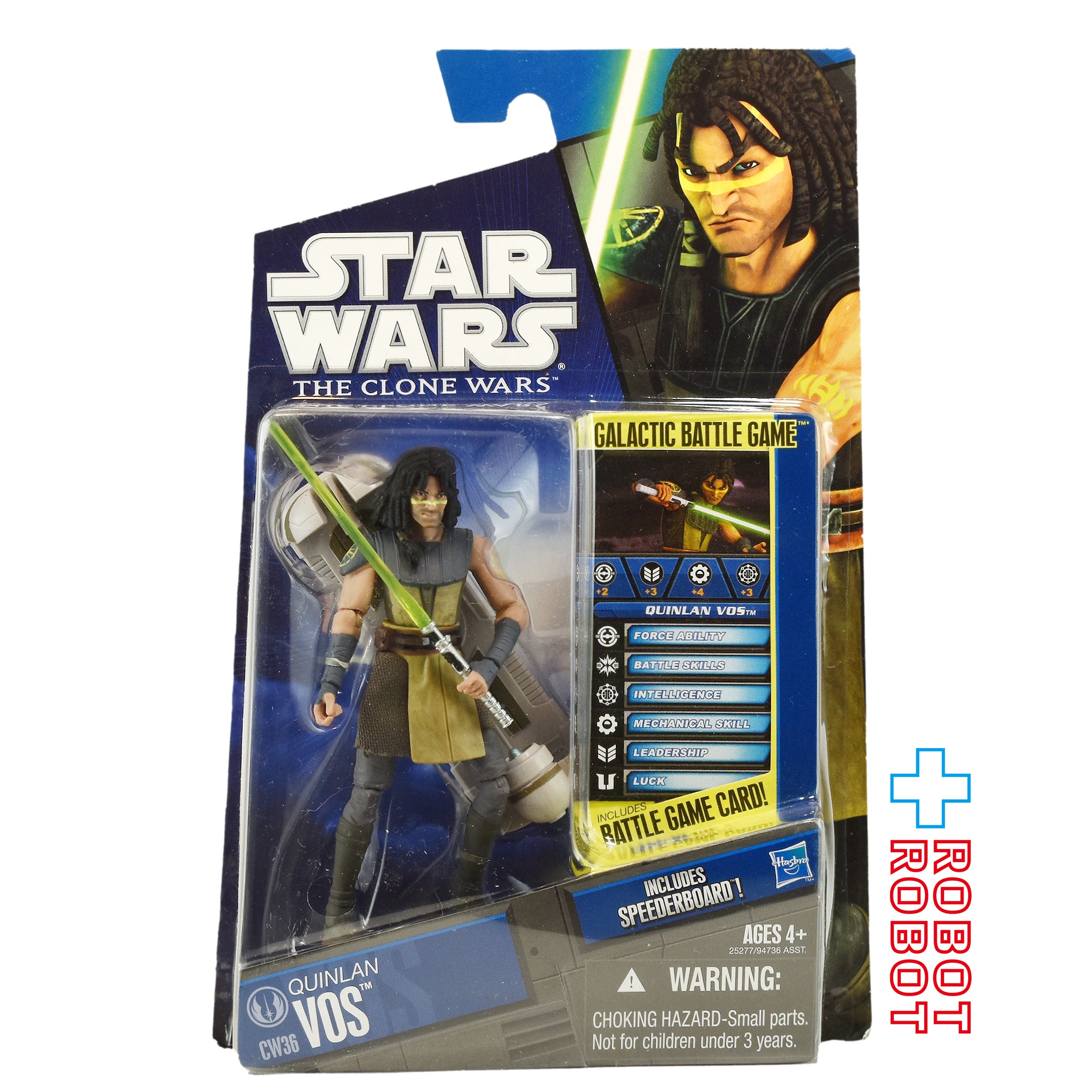 スターウォーズ　フィギュア　クローンウォーズ クインラン・ヴォス　3.75 スター・ウォーズ CW2010 CW36 クインラン・ヴォス クローン・ウォーズ