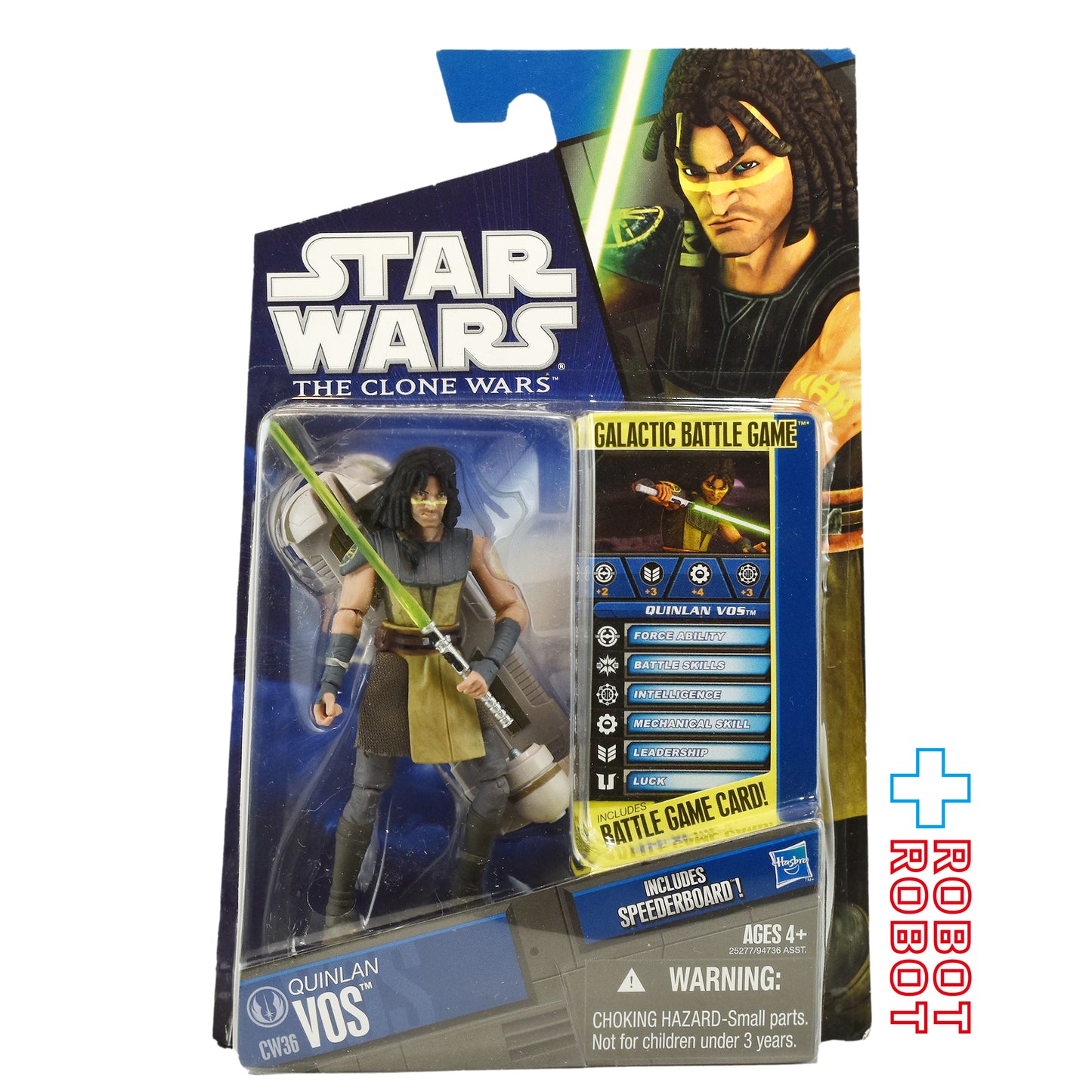 スター・ウォーズ CW2010 CW36 クインラン・ヴォス クローン・ウォーズ 3.75インチ アクションフィギュア US版 未開封