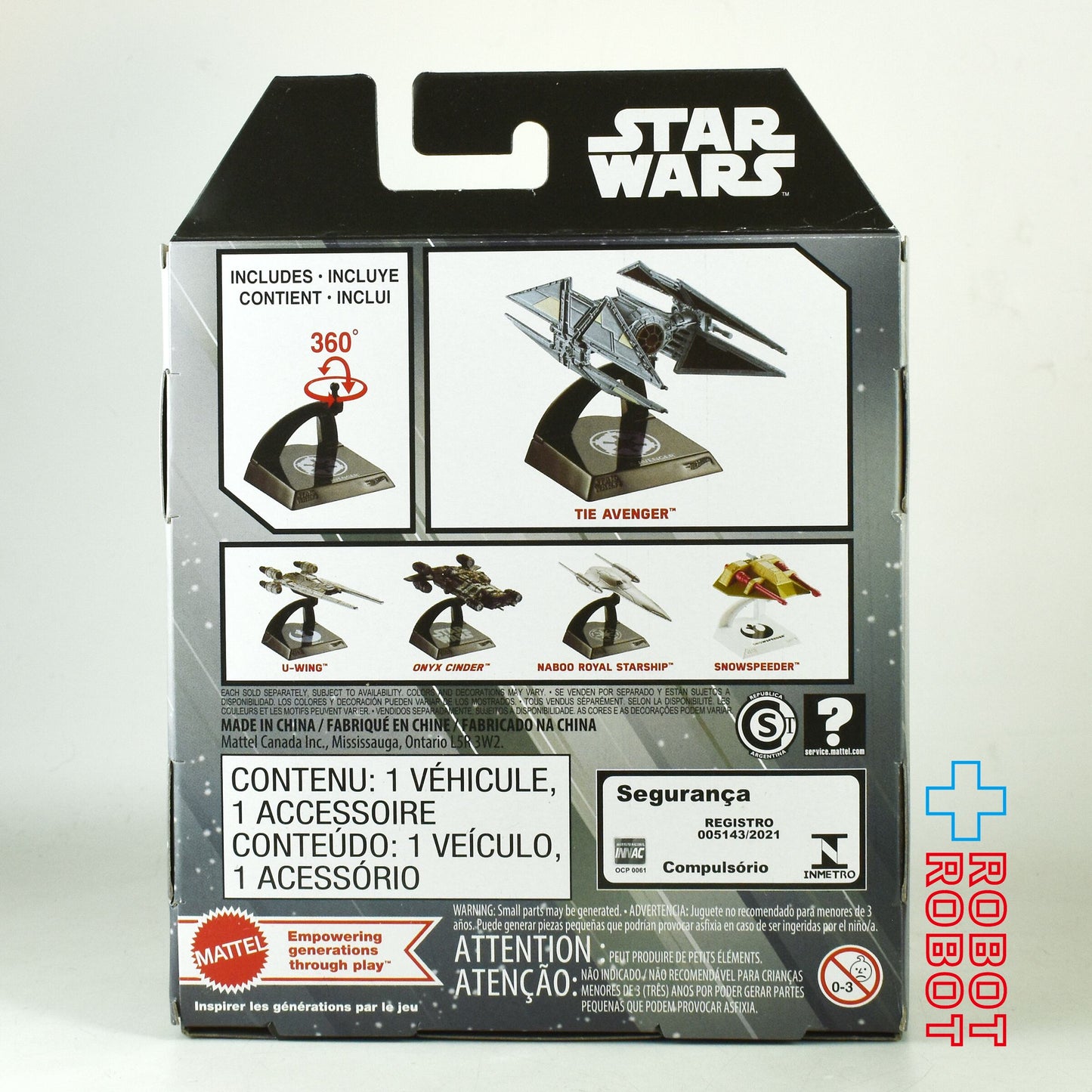 マテル ホットウィール スター・ウォーズ スターシップス セレクト タイ・アベンジャー 1/50 ダイキャスト ビークル 未開封