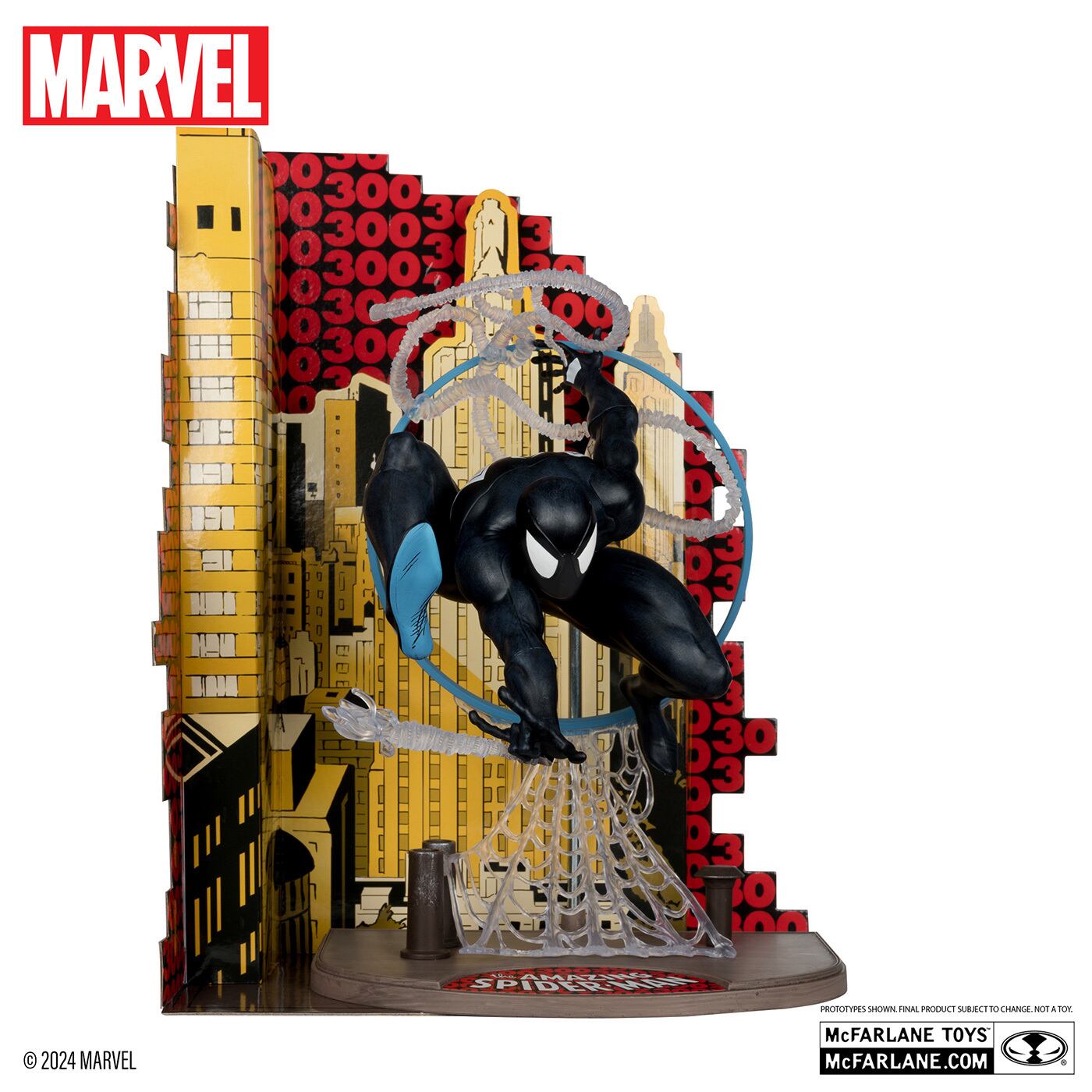 マクファーレン・トイズ マーベル シーン・フィギュア #005 スパイダーマン (シンビオートスーツ) 1/6 スタチューフィギュア 未開封