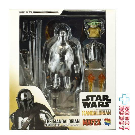 メディコム・トイ MAFEX マフェックス No.256 スター・ウォーズ マンダロリアン / マンダロリアン クロームVer. アクションフィギュア