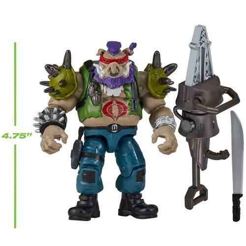 プレイメイツ ティーンエイジ・ミュータント・ニンジャ・タートルズ TMNT x G.I.ジョー ビーバップ as リッパー アクションフィギュア 未開封