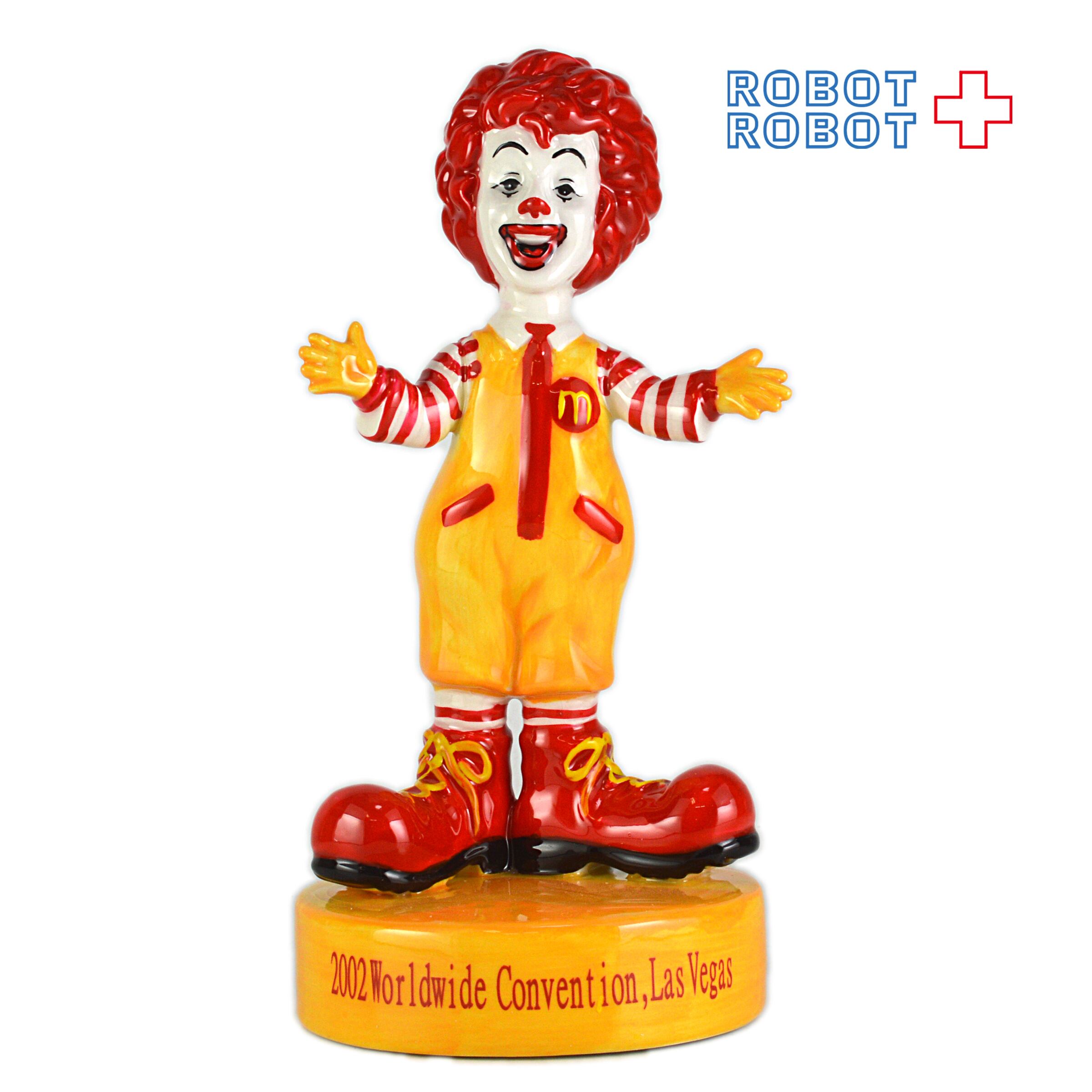マクドナルド 陶器製 ロナルド フィギュア 2002 ワールドワイド