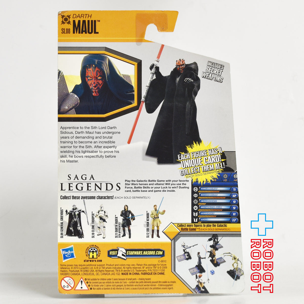 スター・ウォーズ SL2010 SL08 ダース・モール サーガ・レジェンズ 3.75インチ アクションフィギュア 未開封 US版