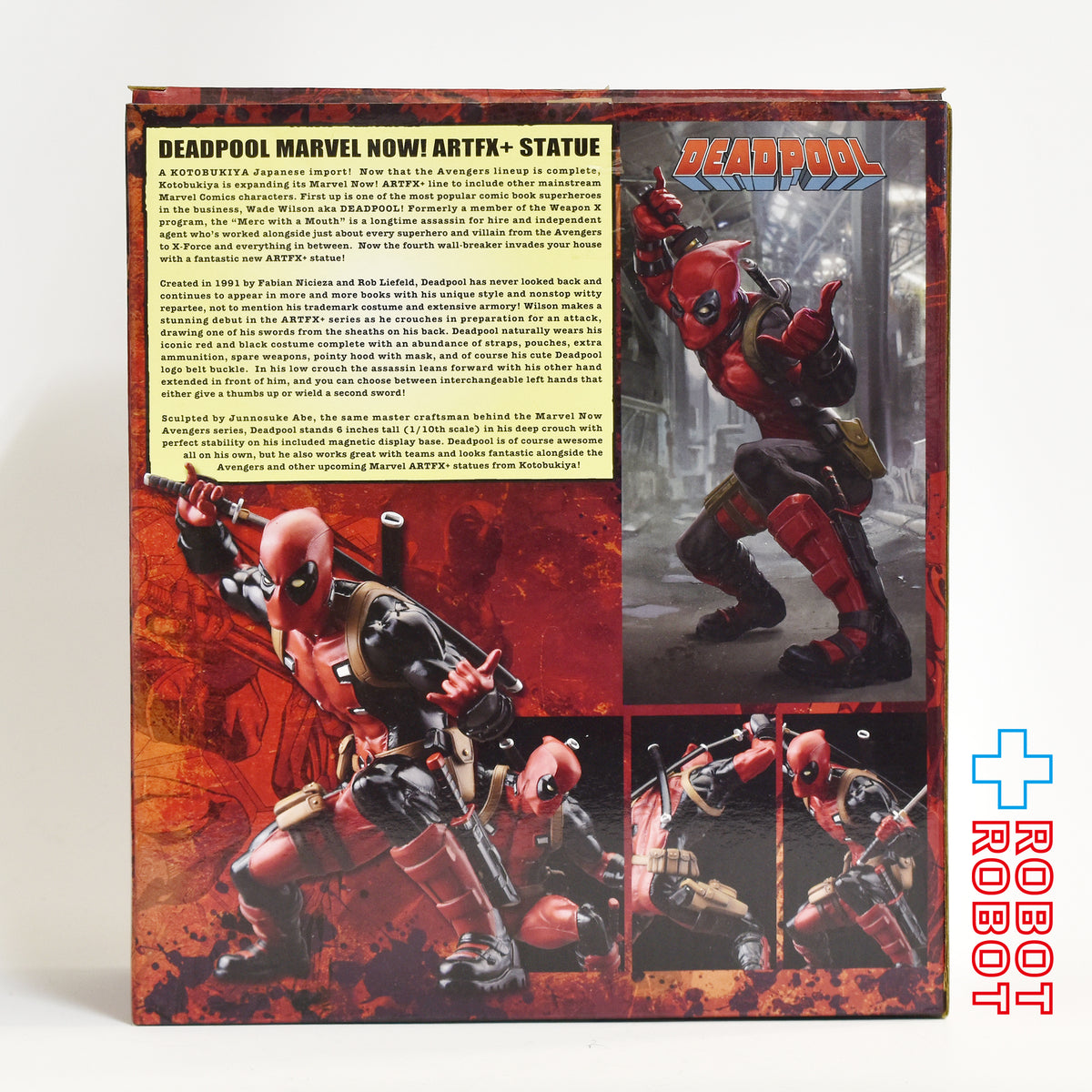 コトブキヤ ARTFX+ マーベル・ナウ デッドプール 1/10 塗装済み モデルキット スタチュー フィギュア 開封箱入