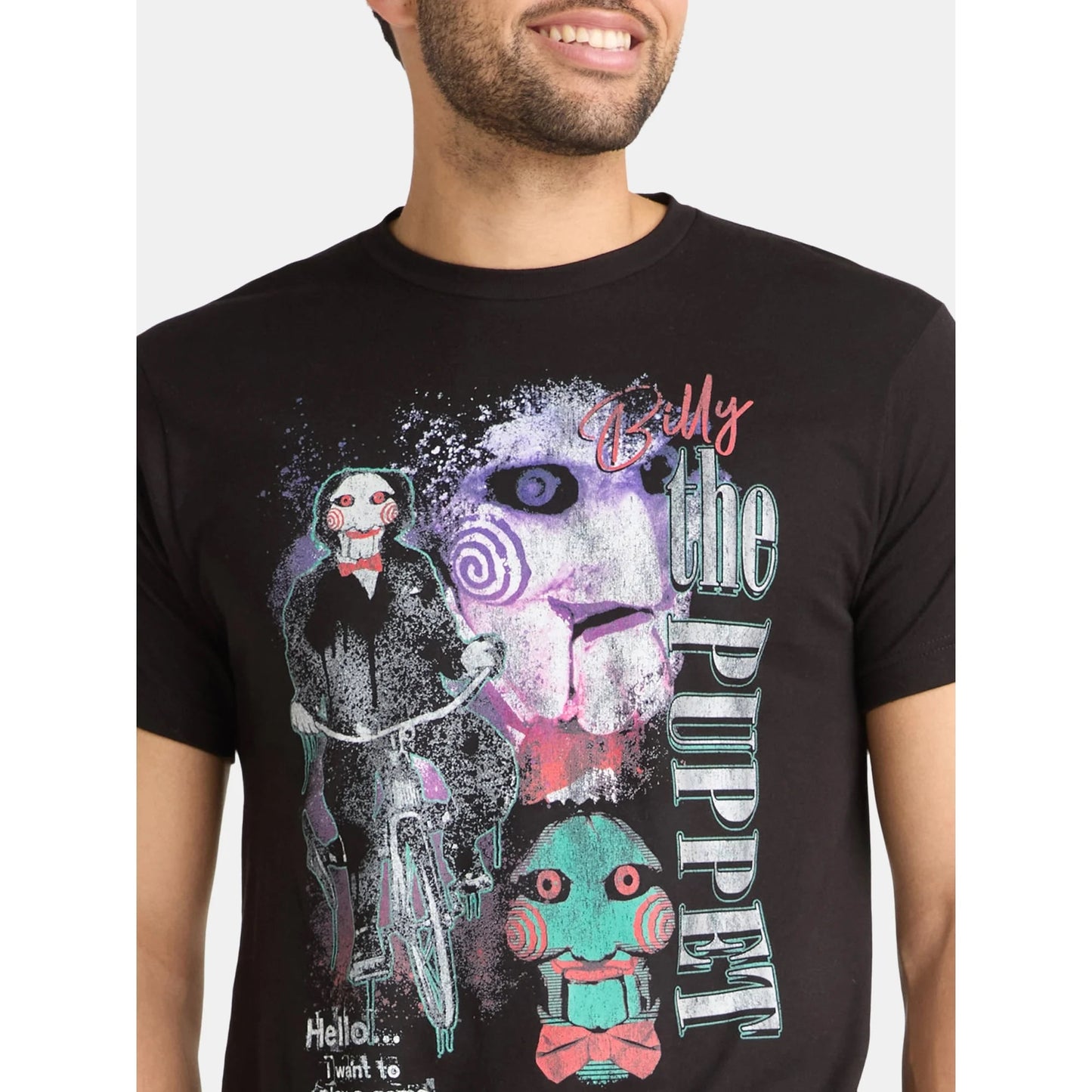 SAW ソウ Billy the PUPPET グラフィック Tシャツ ブラック