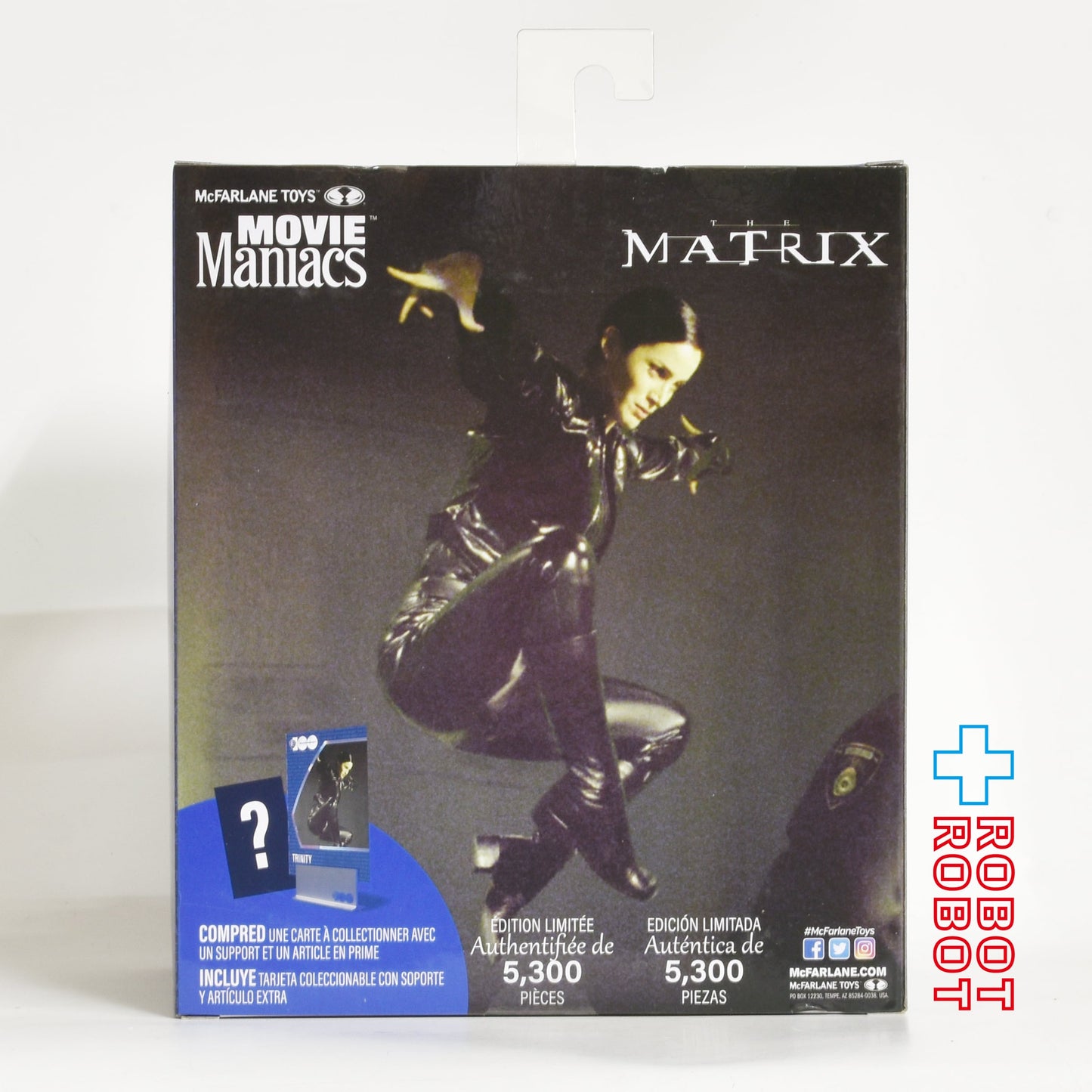 マクファーレントイズ ムービーマニアックス マトリックス トリニティ 6インチ ポーズドスタチュー 未開封
