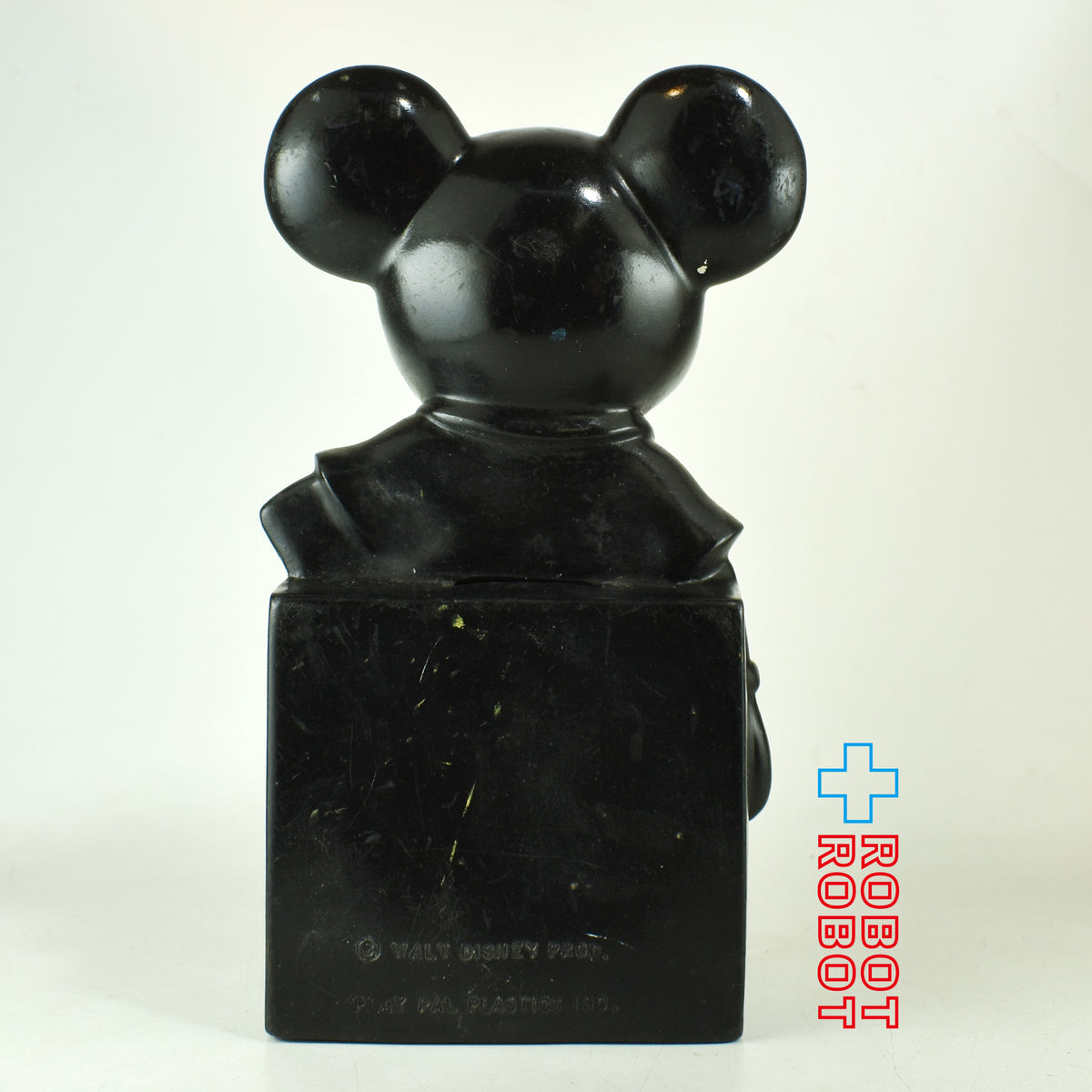ディズニー ミッキーマウス 黄シャツ 艶あり ソフビ貯金箱 プレイパル社