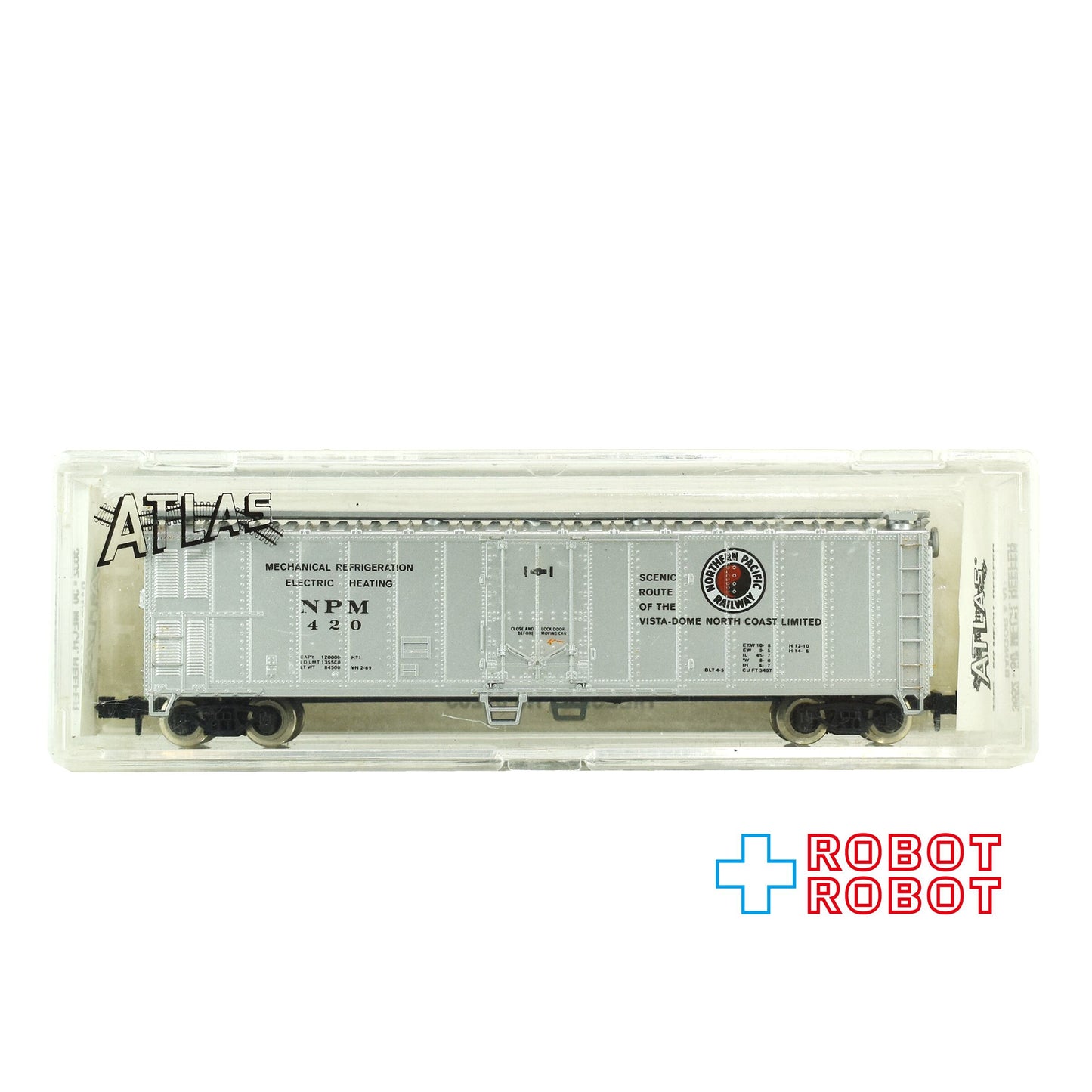 ⚫️ アトラス社 ノーザン・パシフィック鉄道 NPM 420 冷蔵貨車 Nゲージ 鉄道模型 箱入 ♦︎１号店商品