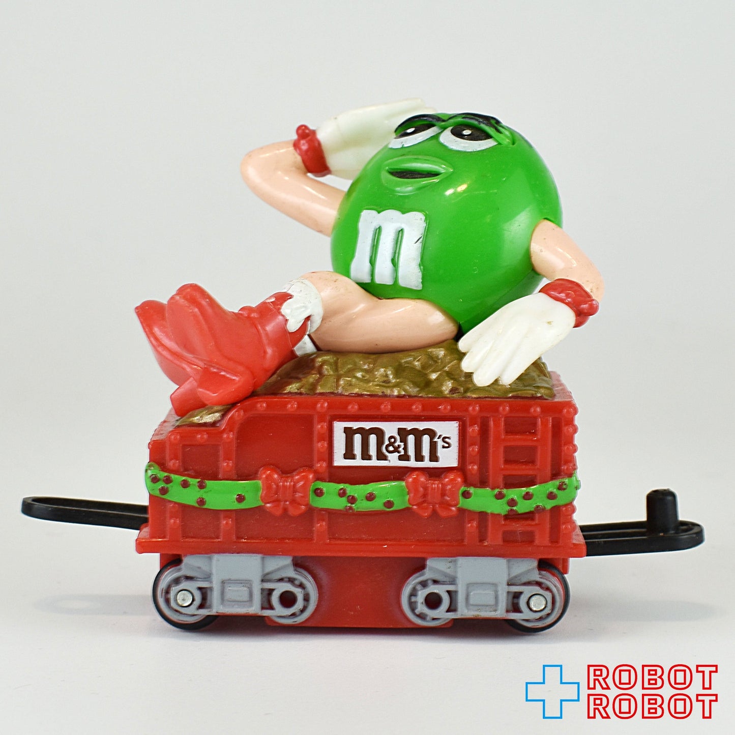 M&M's クリスマス・トレイン・トッパー グリーン 石炭貨車レッド