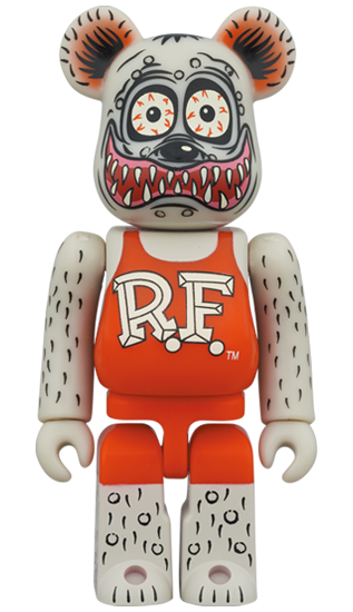メディコム BE@RBRICK ベアブリック 100％ & 400% ラットフィンク グレー Ver. 未開封 ♦︎４号店商品 - ROBOTROBOT