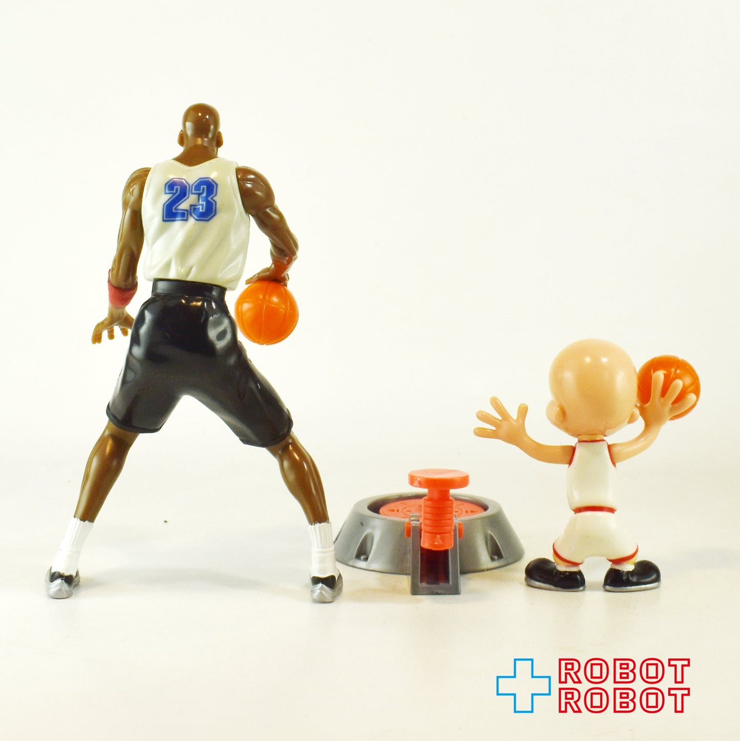 プレイメイツ社 ルーニー・テューンズ スペース・ジャム マイケル・ジョーダン vs エルマー・ファッド with フライトスクールフリンガー アクションフィギュア 1996