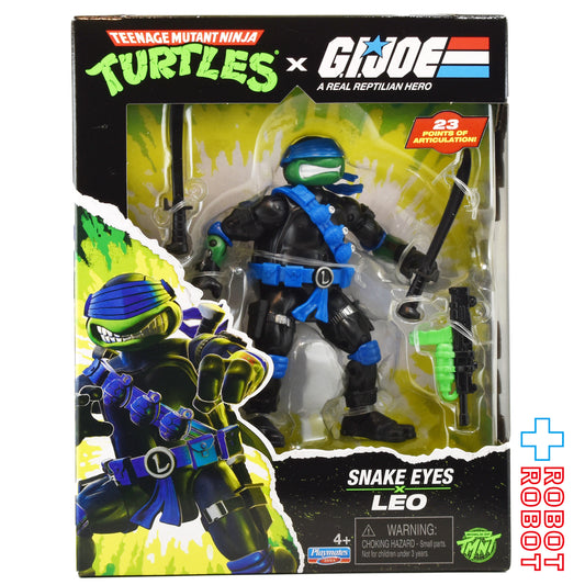 プレイメイツ ティーンエイジ・ミュータント・ニンジャ・タートルズ TMNT x G.I.ジョー レオナルド as スネーク・アイズ アクションフィギュア 未開封
