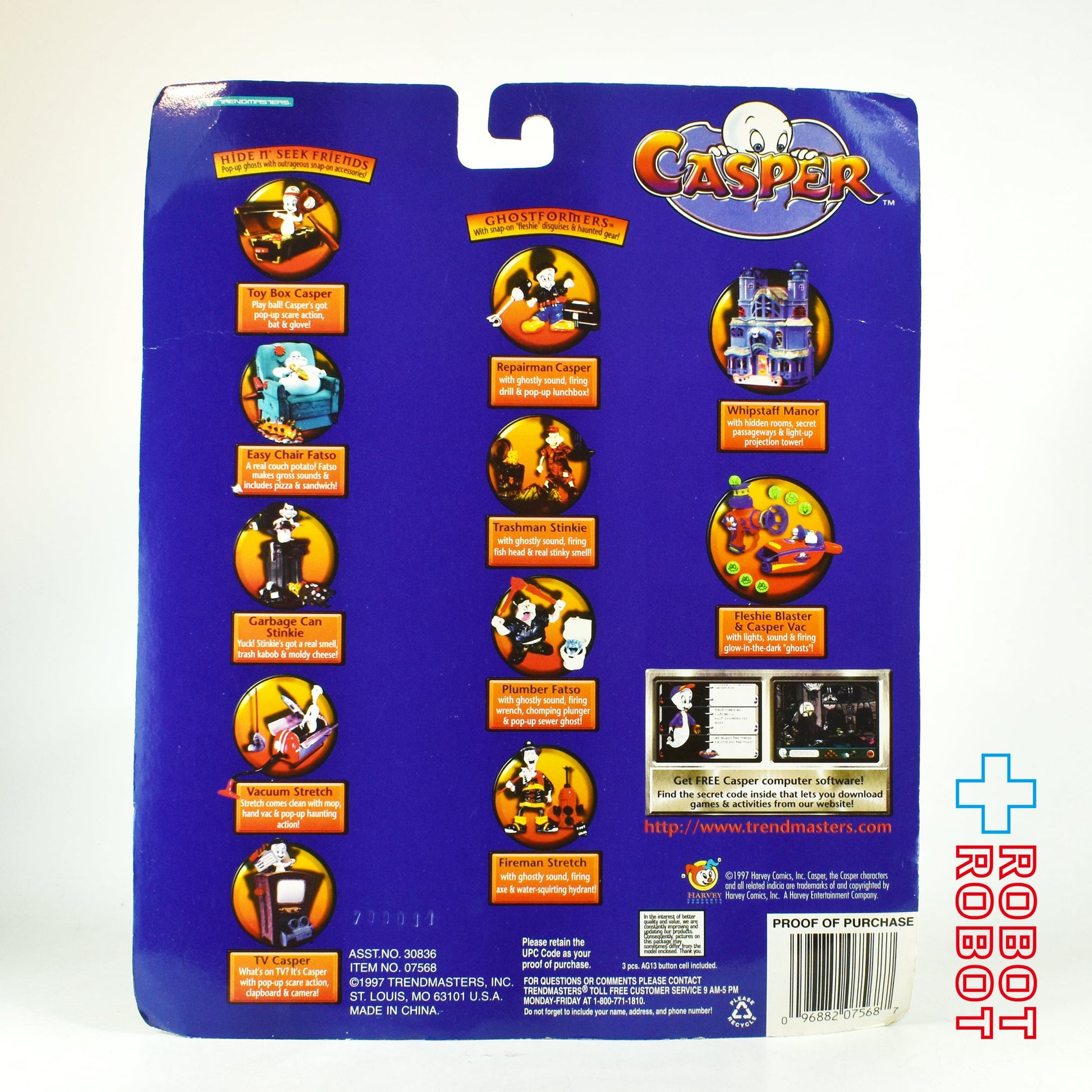 トレンドマスター キャスパー ゴースト・フォーマーズ 配管工のファッツォ プレイセット 未開封 1997 - ROBOTROBOT