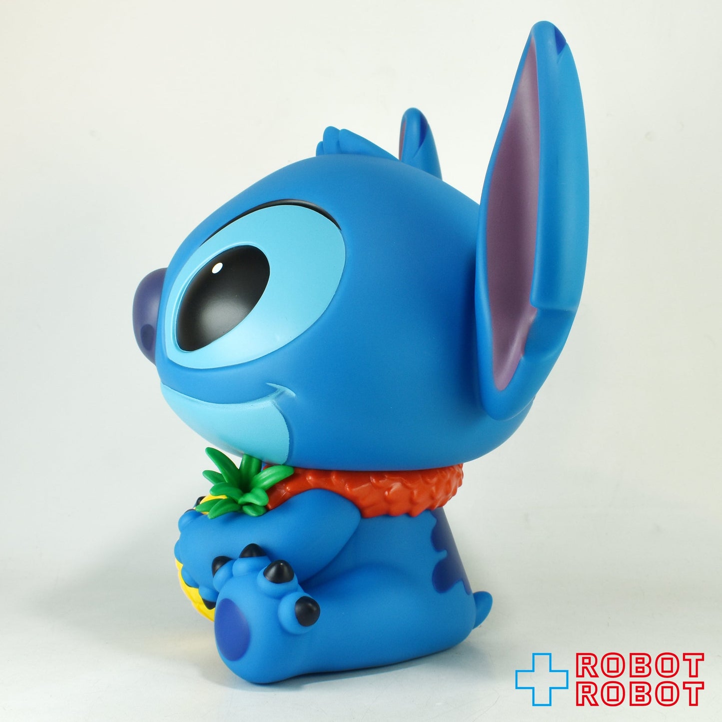 モノグラム ディズニー スティッチ w/パイナップル ソフビ貯金箱