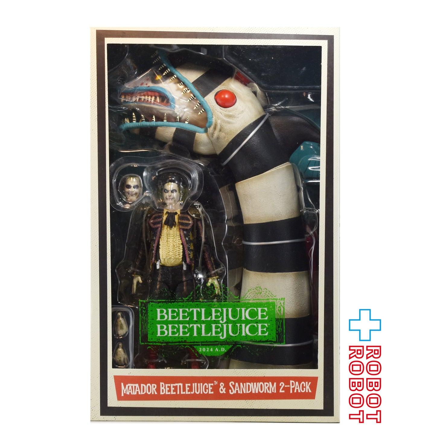 ネカ ビートルジュース ビートルジュース / マタドール ビートルジュース & サンドワーム 2パック アルティメット 7インチ アクションフィギュア 未開封