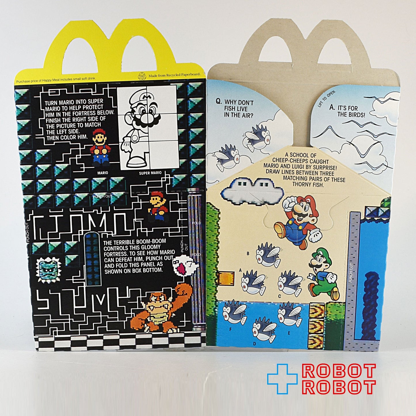 マクドナルド ハッピーセット空箱 スーパーマリオ３ アイスランドワールド