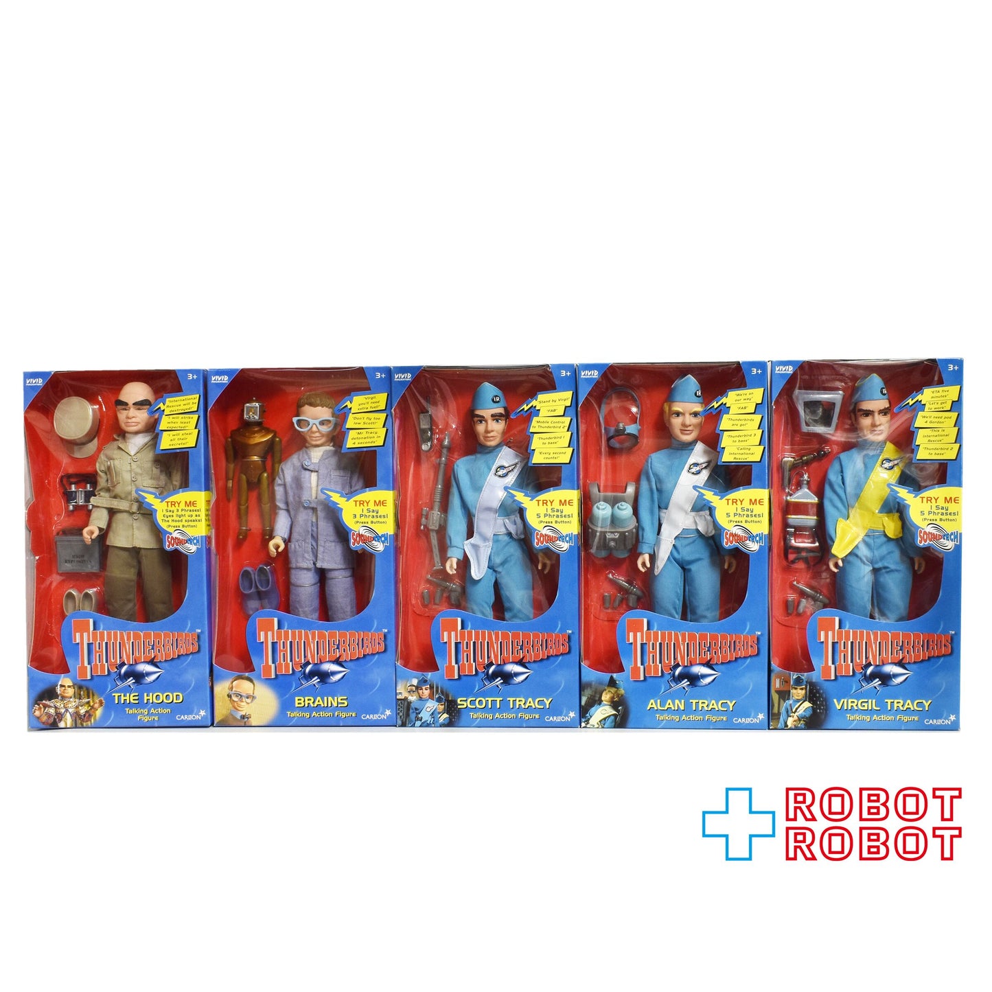 カールトン ビビッド イマジネーション サンダーバード トーキング アクションフィギュア 5体セット 未開封