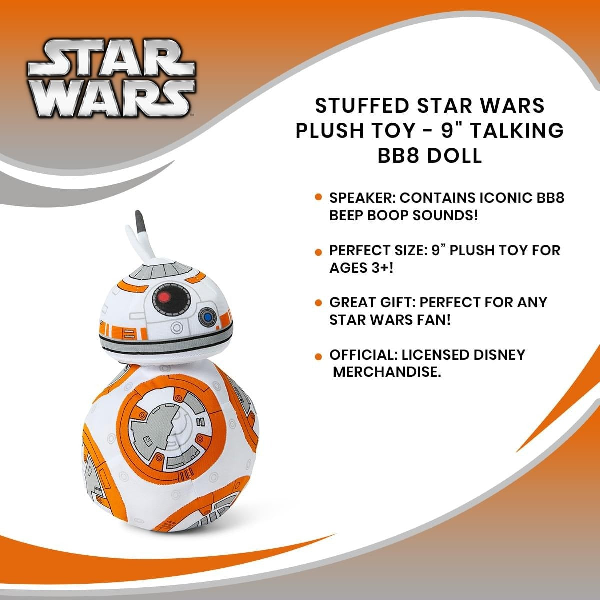 スター・ウォーズ BB-8 トーキングぬいぐるみ