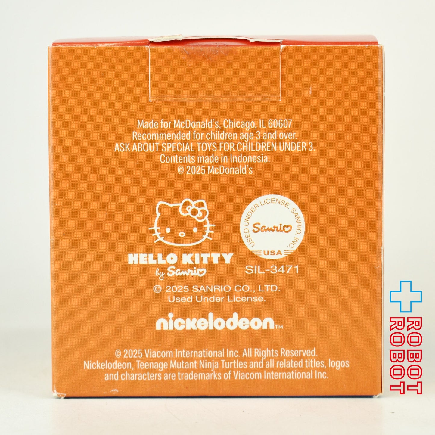 マクドナルド ハローキティ&フレンズ × タートルズ ハローキティ × ミケランジェロ フィギュア ハッピーミールトイ 2025 カード付き アメリカ限定 日本未発売