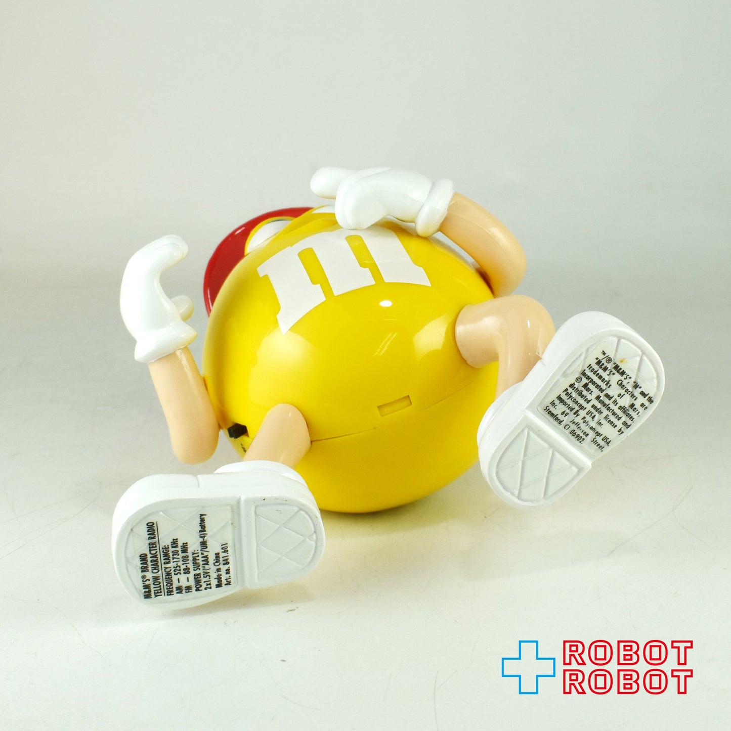 M&M's エムアンドエムズ コレクターシリーズ イエロー キャラクターラジオ フィギュア ヘッドフォン 箱付き