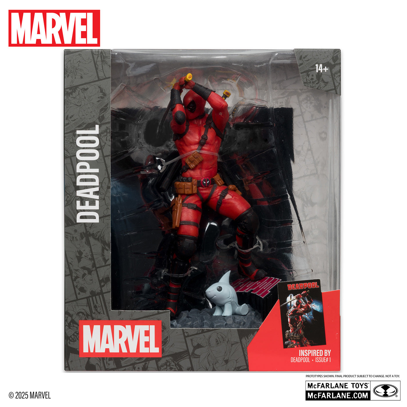 マクファーレン マーベル シーン・フィギュア #025 デッドプール マイク・デオダート / Deadpool Vol.6 #1 1/10 スタチューフィギュア 未開封