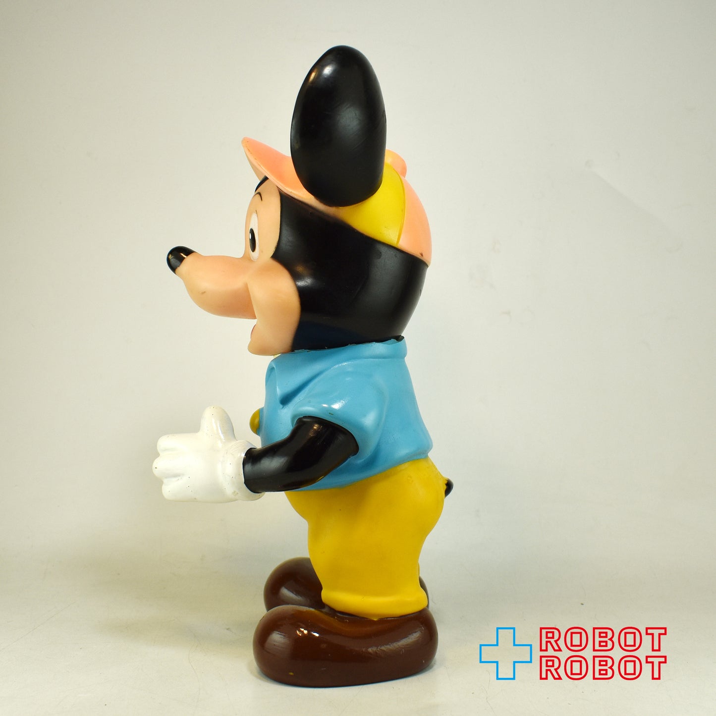 中嶋製作所 ディズニー ミッキーマウス ソフビフィギュア 水色シャツ黄色ズボン 23センチ メイドインジャパン