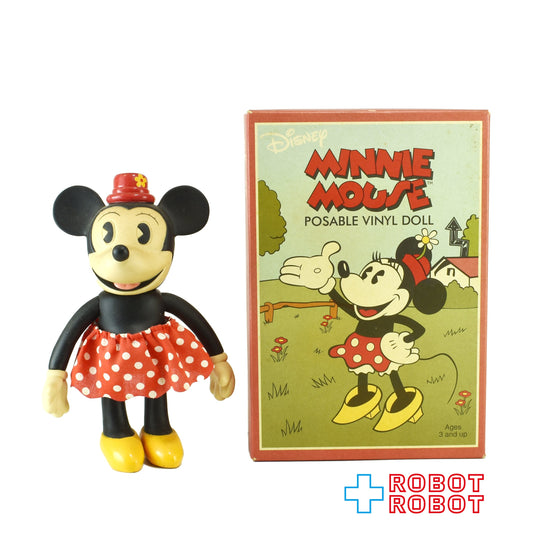 ヤングエポック ディズニー レトロコレクション ポーザブル ビニールドール ミニーマウス 箱入