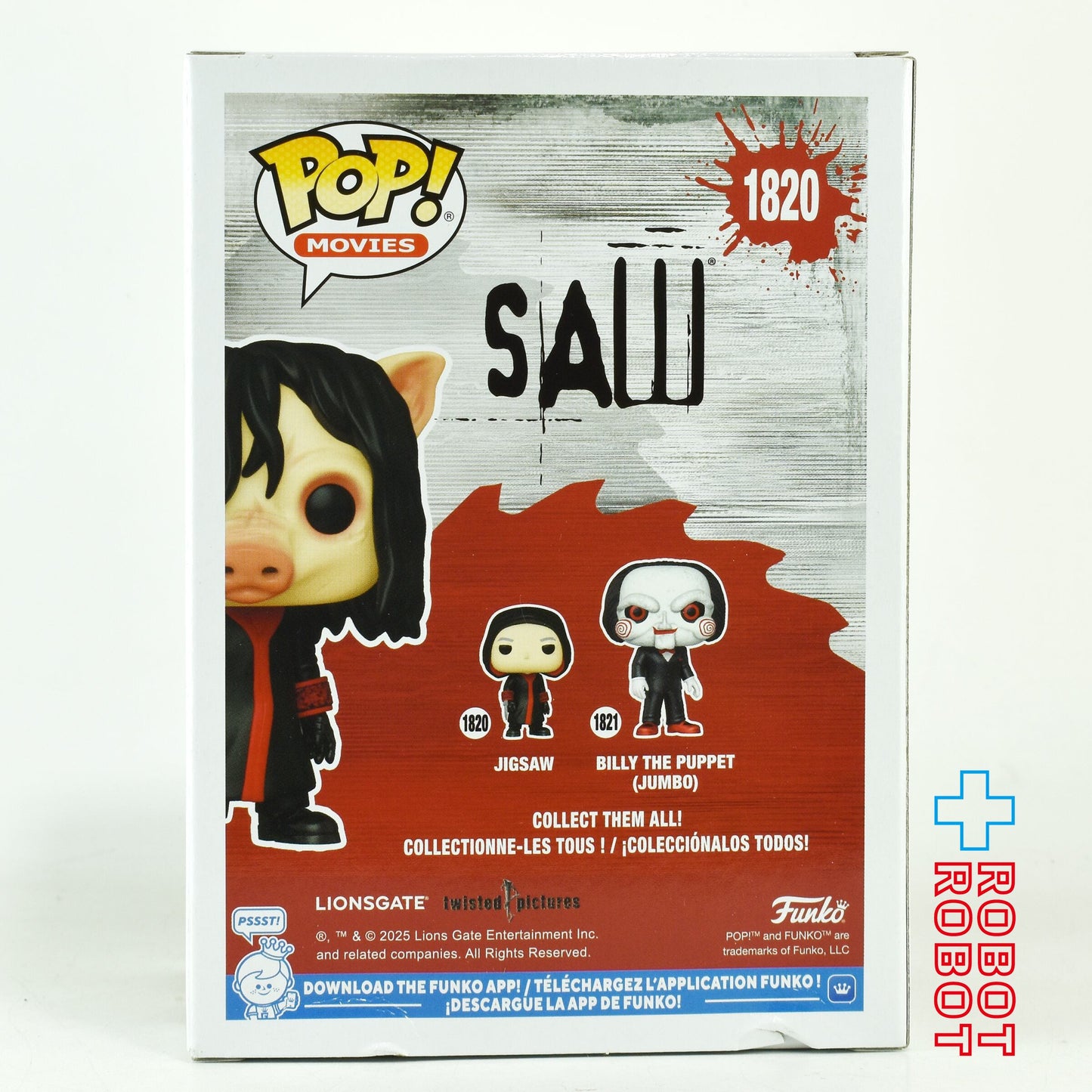 ファンコ POP! Movies 1820 SAW ジグソウ ビニールフィギュア チェイス限定 開封箱入