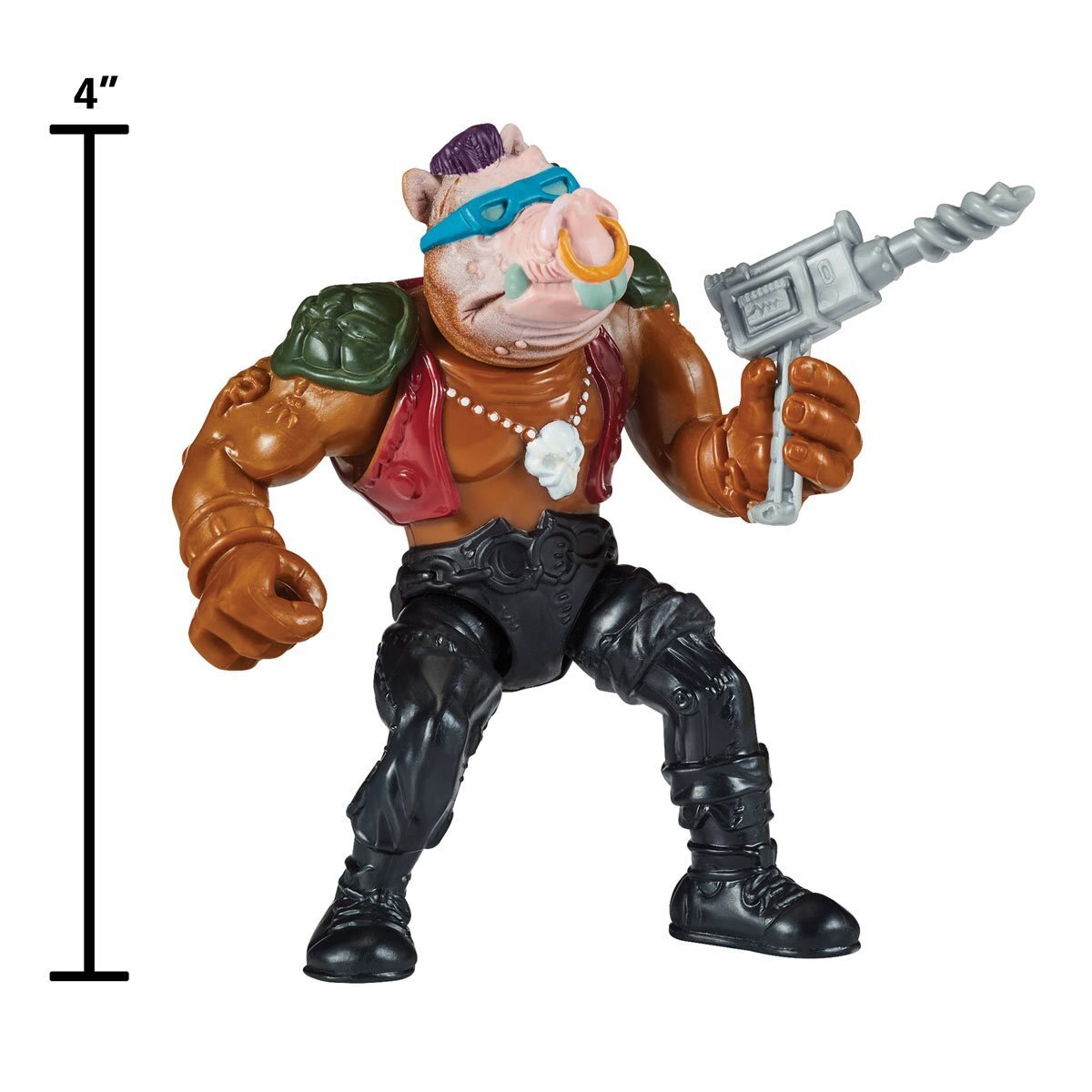 ※台紙にシワ：プレイメイツ タートルズ TMNT オリジナル・クラシック ビーバップ 4インチ ベーシックフィギュア 未開封