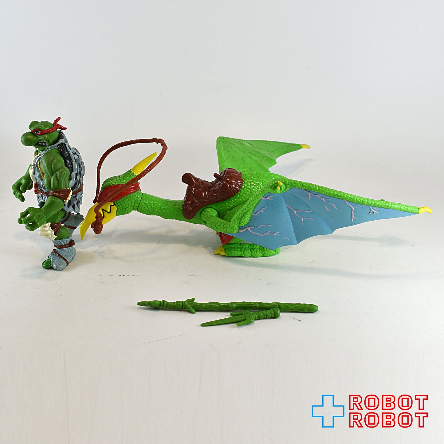 プレイメイツ ティーンエイジ・ミュータント・ニンジャ・タートルズ TMNT ケイブラファエロと恐竜 アクションフィギュア ルース完品