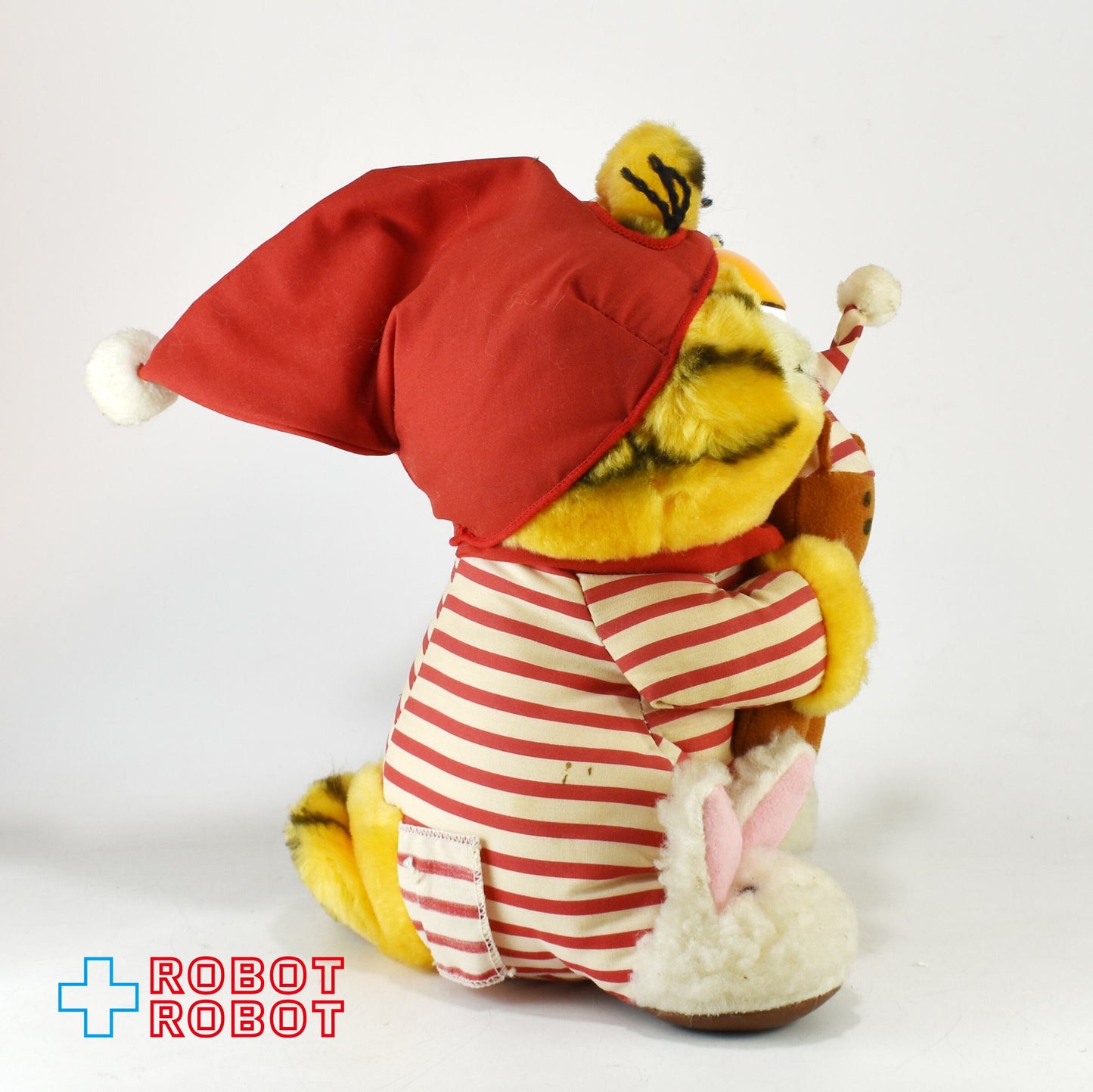 Dakin ガーフィールド ぬいぐるみ しましまパジャマ w/ テディベア 紙タグ付き 1981