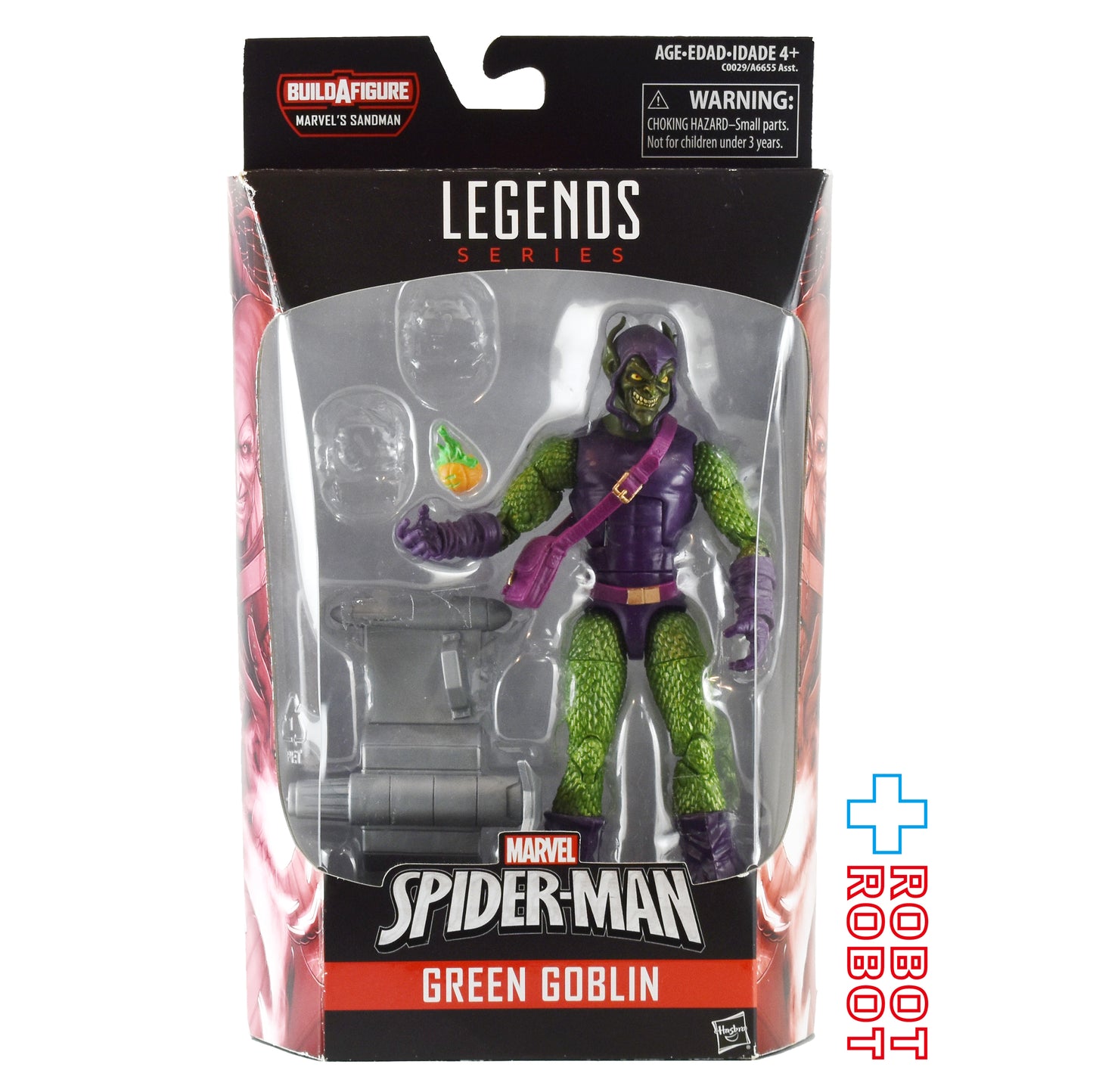 マーベルレジェンド コミックシリーズ サンドマン・ビルド グリーン・ゴブリン 6インチ アクションフィギュア 開封