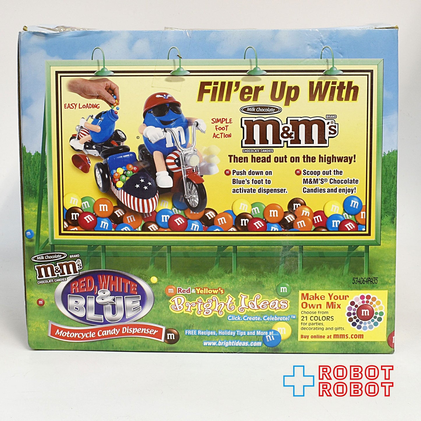 M&M's ブルー フリーダム・ライダー ディスペンサー エムアンドエムズ 箱入