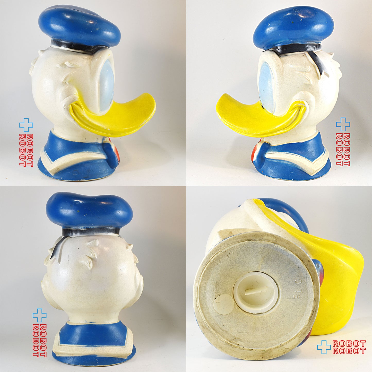 プレイパル ディズニー ドナルドダック ヘッド ソフビ貯金箱