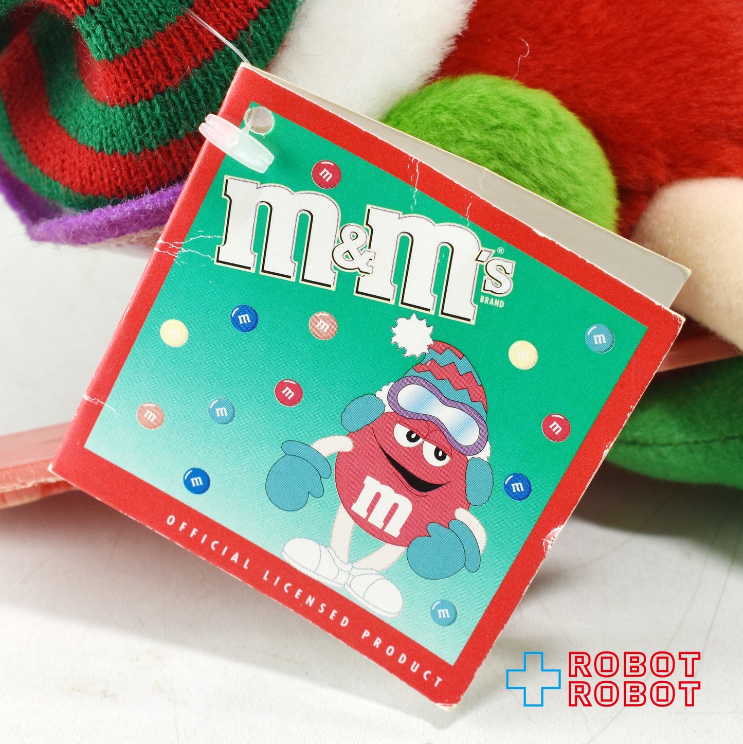 M&M's スキー レッド エムアンドエムズ ぬいぐるみ人形 紙タグ付き