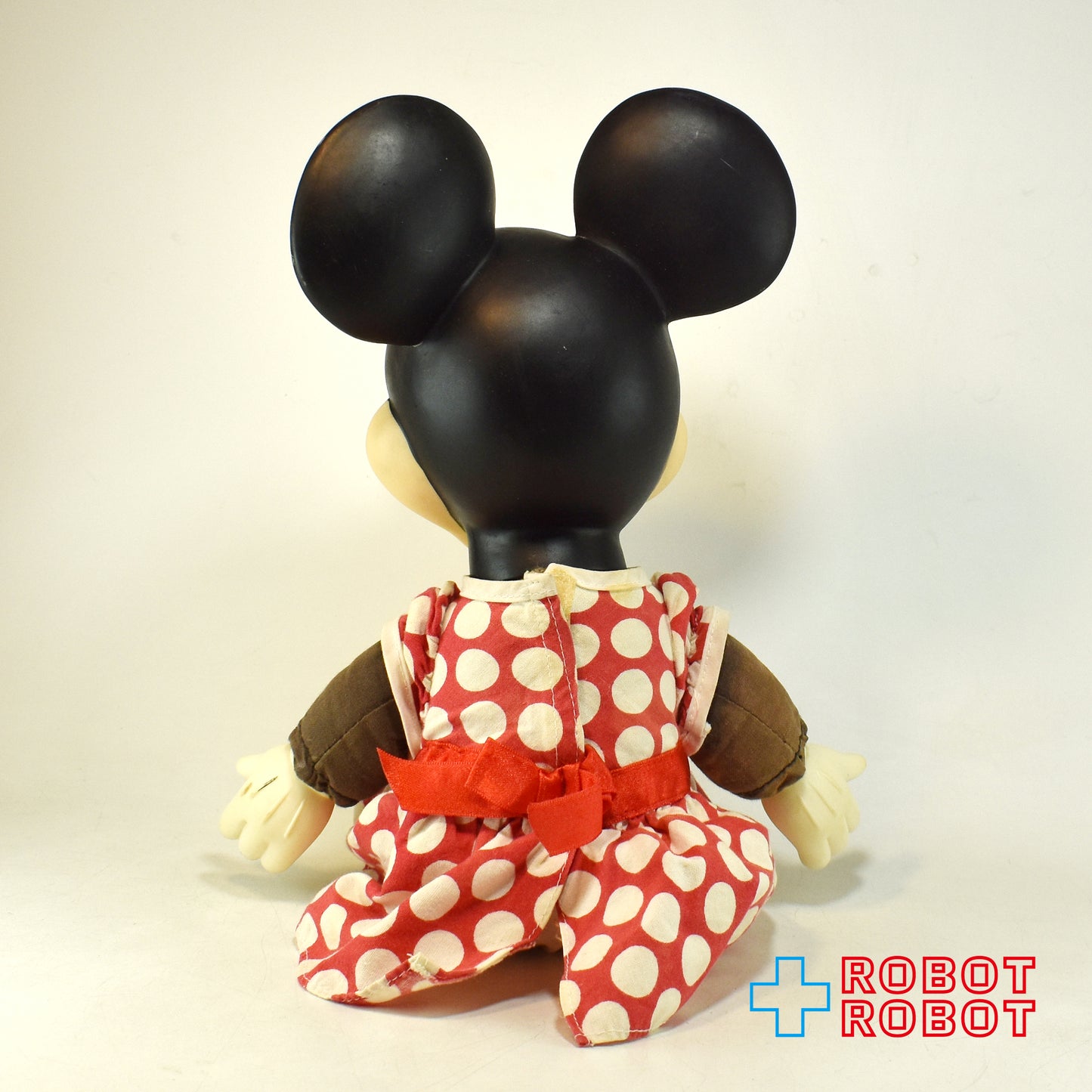 ディズニー ミニーマウス ラバーフェイス ぬいぐるみ人形 ※難あり