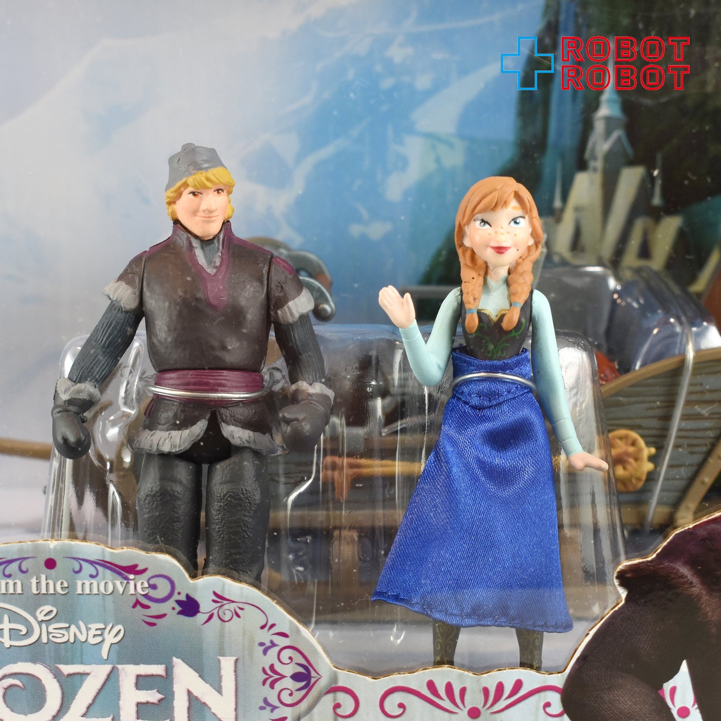 ディズニーストア アナと雪の女王 アナ & クリストフ ソリ プレイセット フィギュアリン 未開封