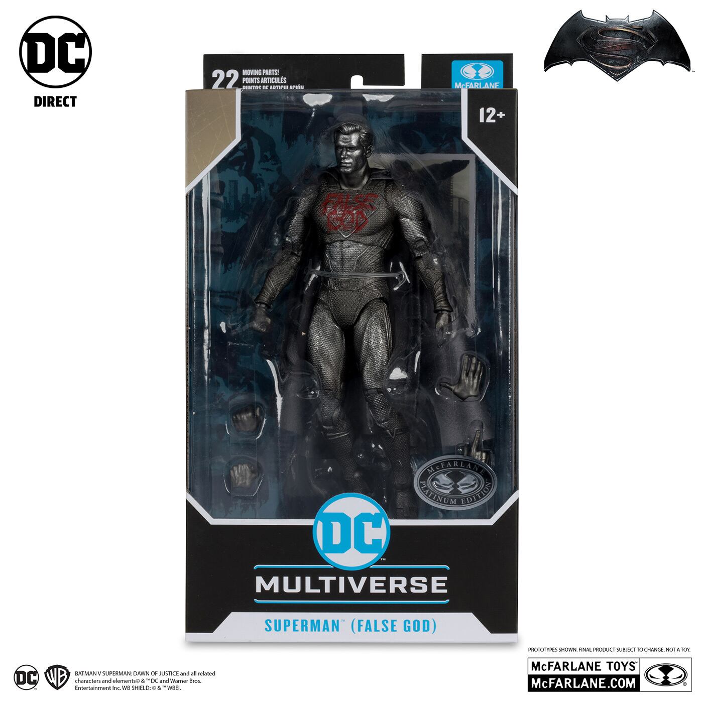 マクファーレン・トイズ DCマルチバース バットマン vs スーパーマン ジャスティスの誕生 スーパーマン 偽りの神 プラチナム・エディション 7インチ アクションフィギュア 未開封