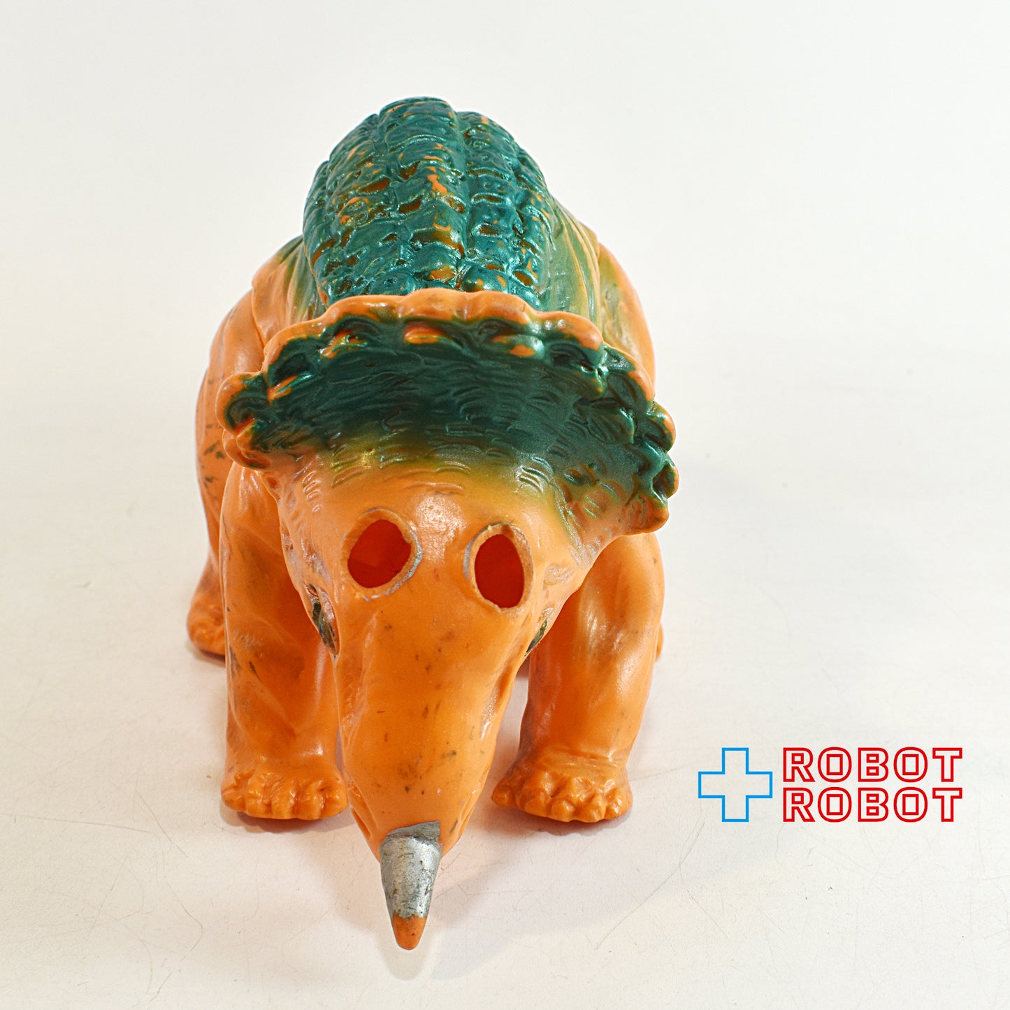 マルサン 恐竜100万年 トリケラトプス スタンダードサイズ ソフビ ※難有り