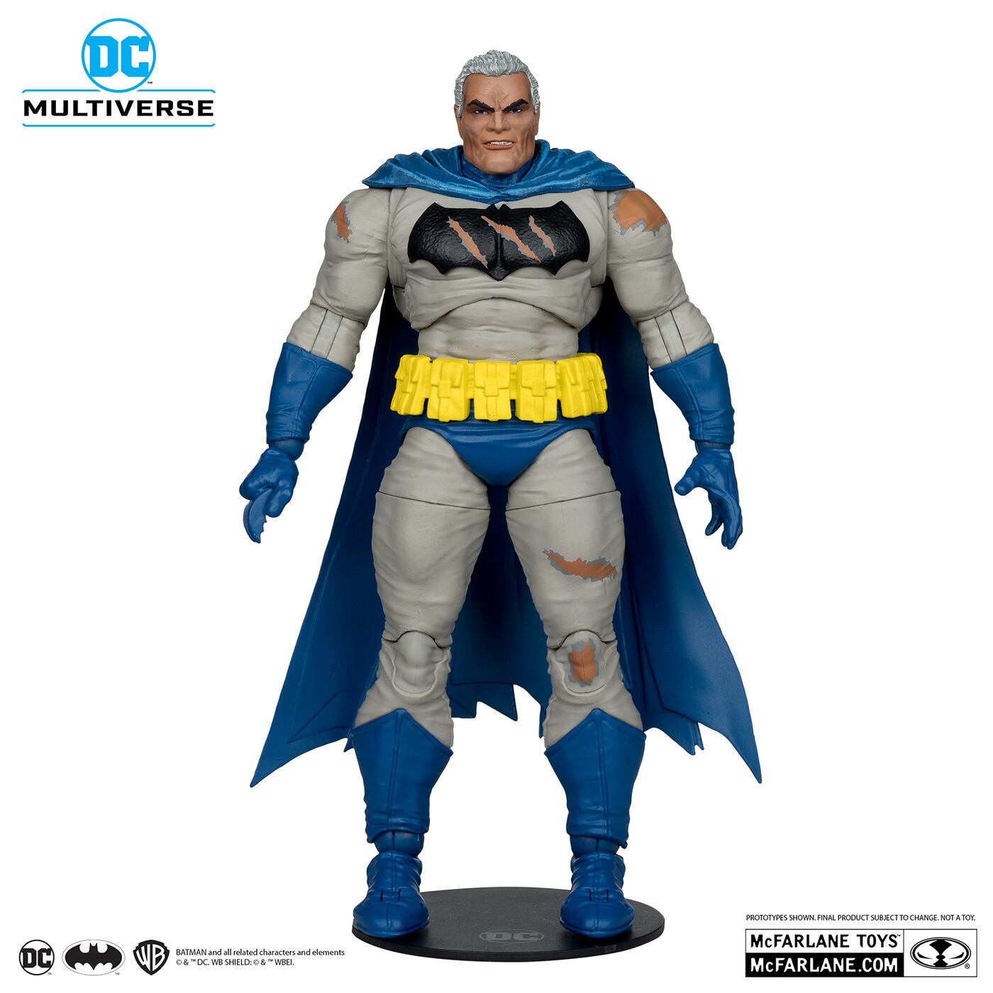 マクファーレン・トイズ DCマルチバース ダークナイト・リターンズ バットマン (バトルダメージ / ブルースーツ) 7インチ アクションフィギュア 国内版 未開封