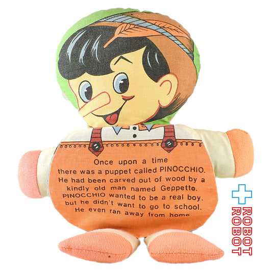 ディズニー ピノキオ ストーリードール 布製絵本 ダンディー社 1979